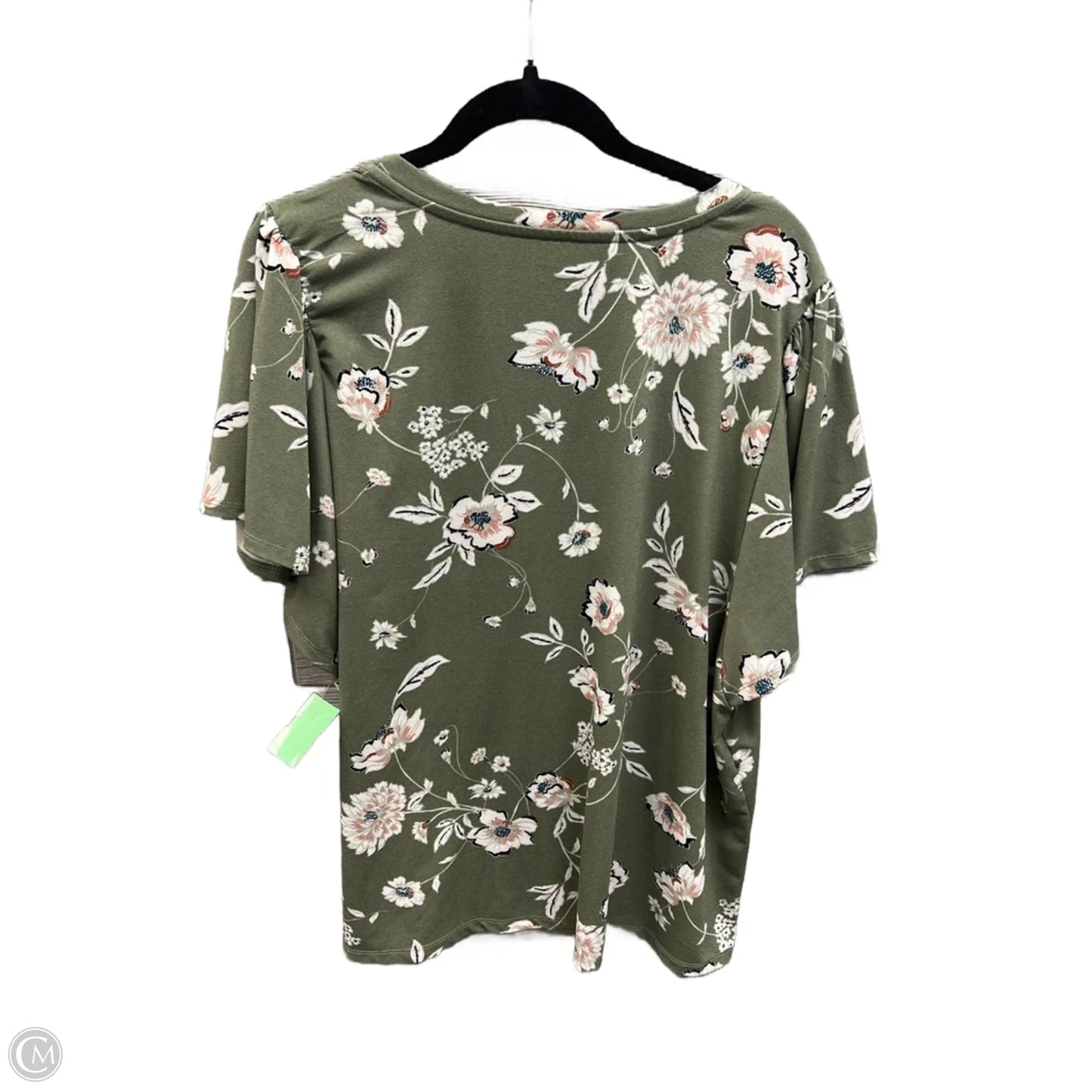 Top Short Sleeve By Maurices In Green, Size: 2x