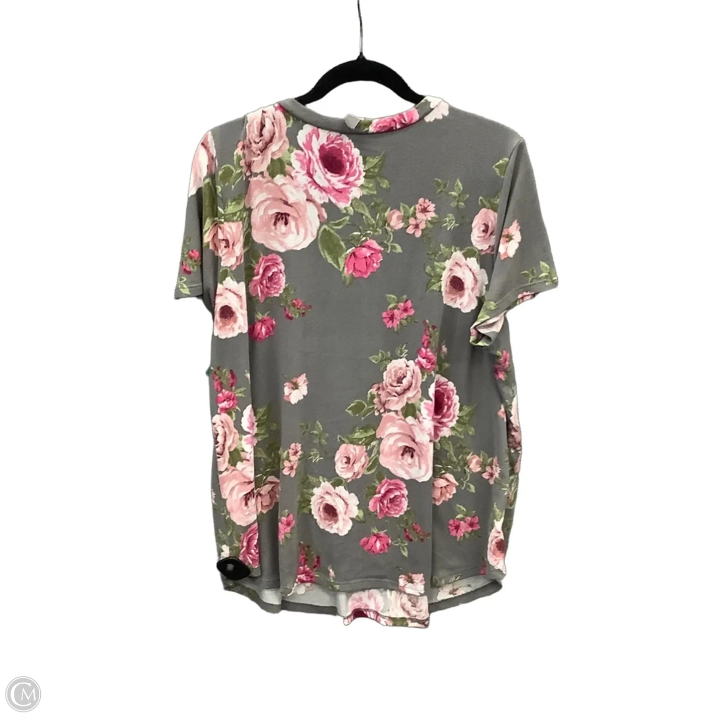 Tunic Short Sleeve By Honeyme In Grey, Size: Xl