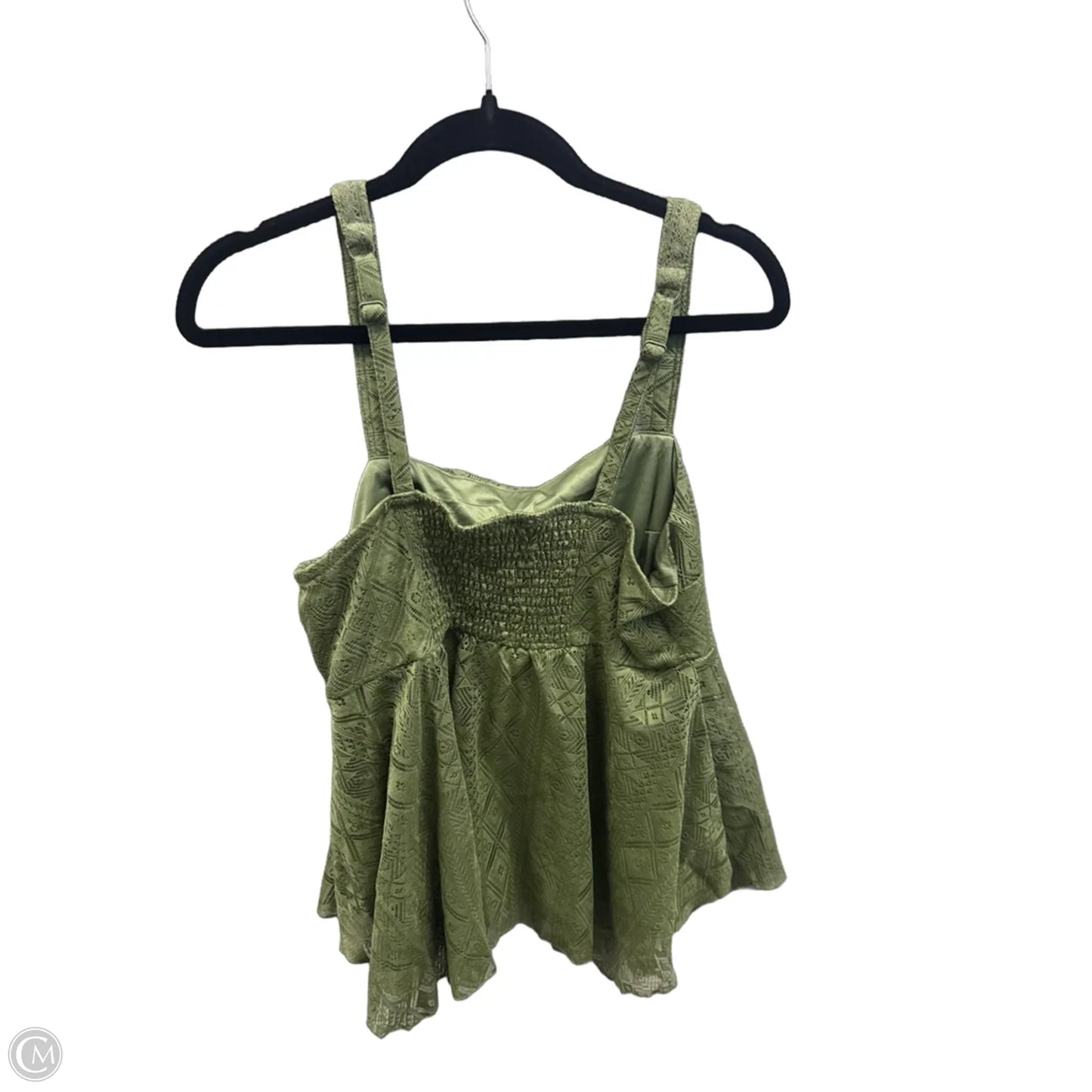 Top Sleeveless By Torrid In Green, Size: M