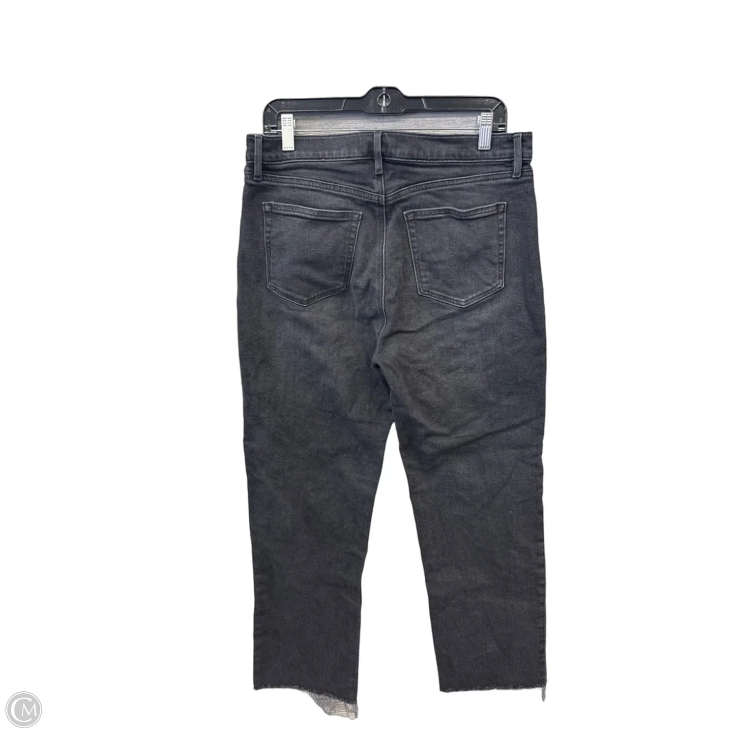 Jeans Straight By Loft In Black Denim, Size: 10