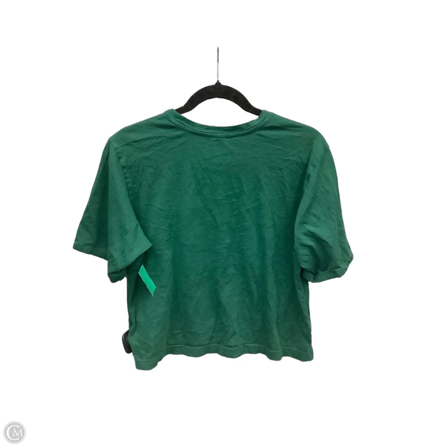 Athletic Top Short Sleeve By Adidas In Green, Size: M