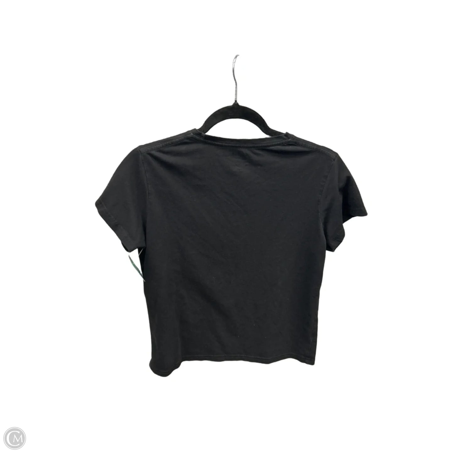 Top Short Sleeve By Shein In Black, Size: L