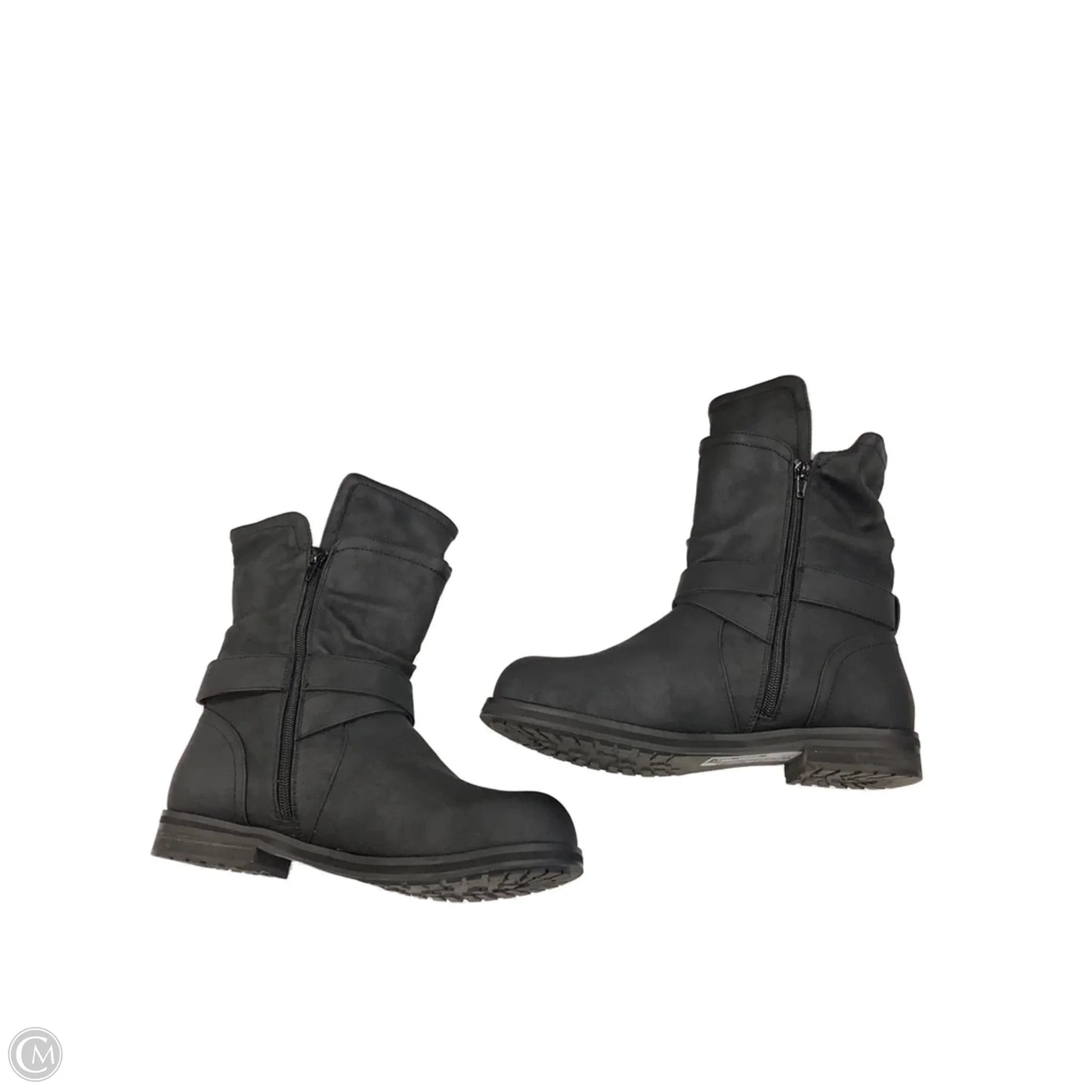 Boots Mid-calf Flats By Lane Bryant In Black, Size: 9