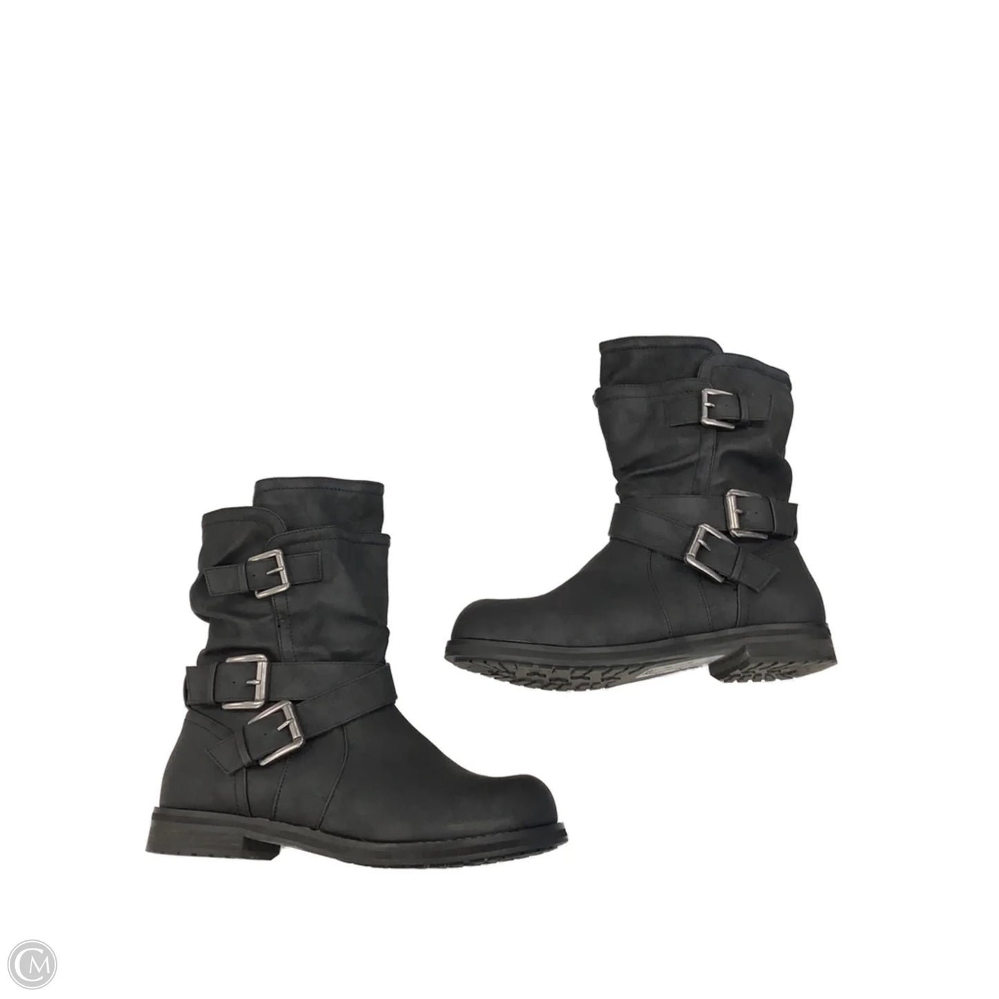 Boots Mid-calf Flats By Lane Bryant In Black, Size: 9