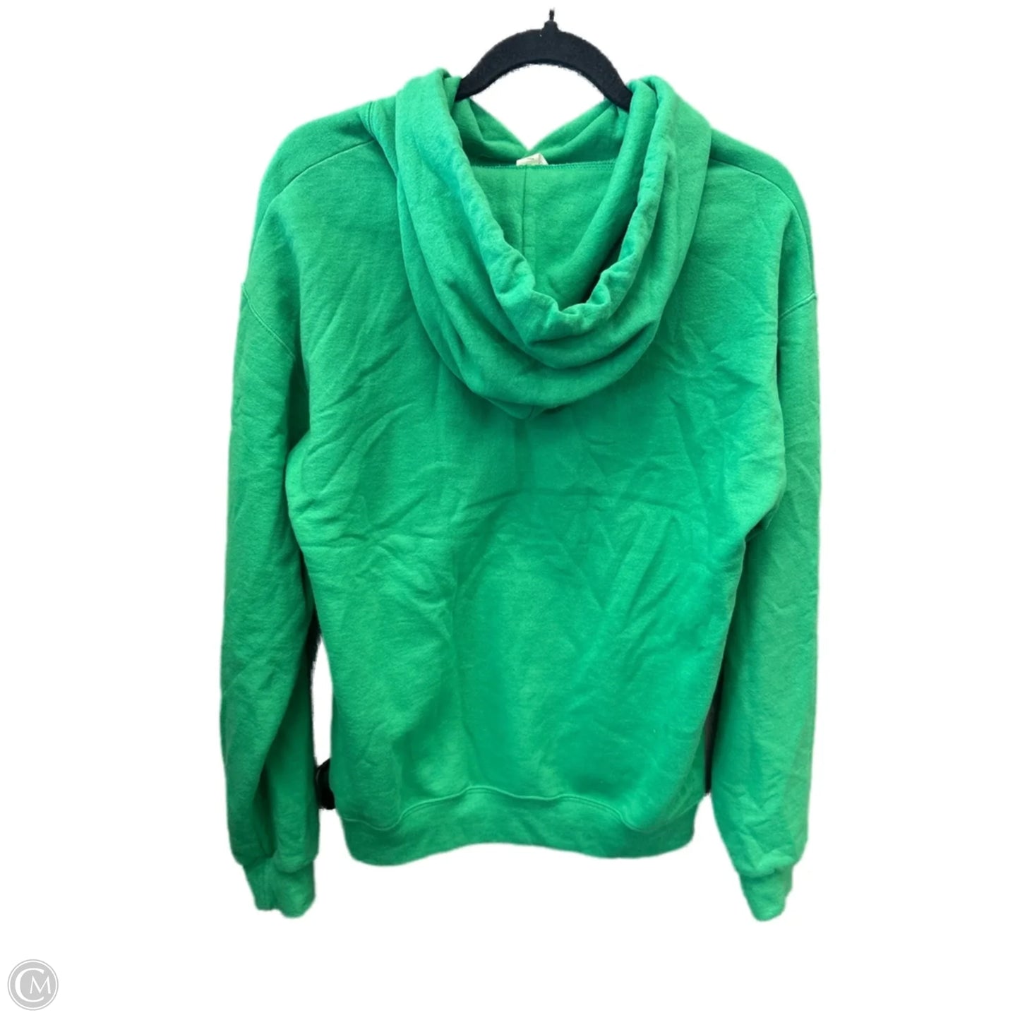 Sweatshirt Hoodie By Clothes Mentor In Green, Size: M