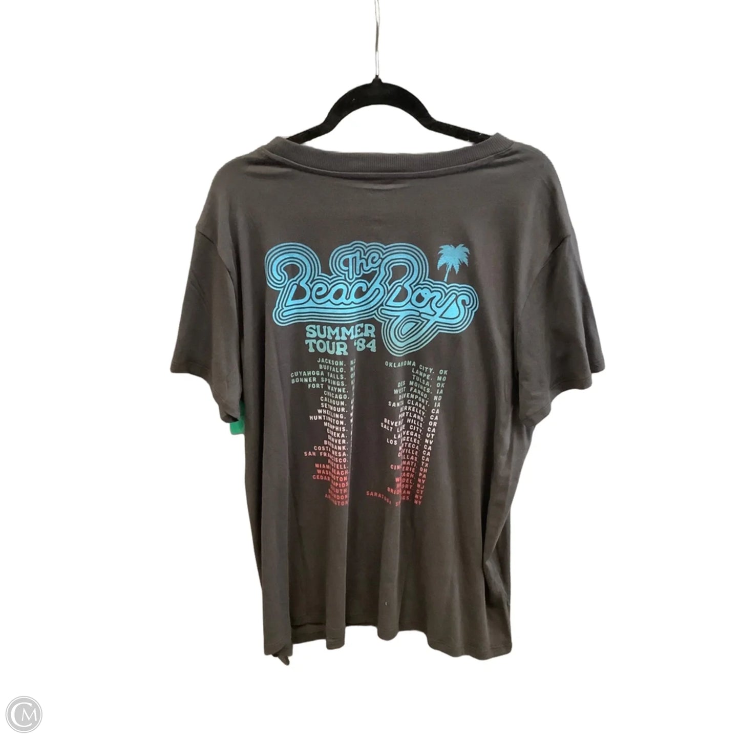 Top Short Sleeve By Clothes Mentor In Grey, Size: Xl
