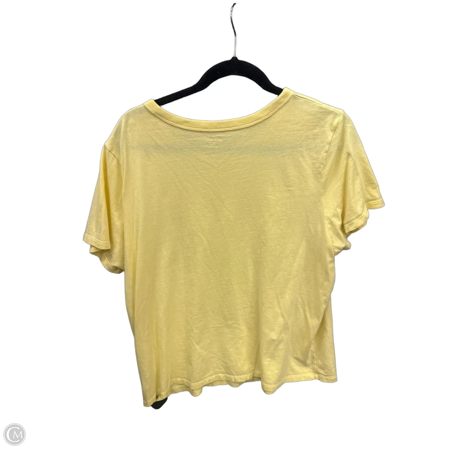 Top Short Sleeve By Old Navy In Yellow, Size: Xl
