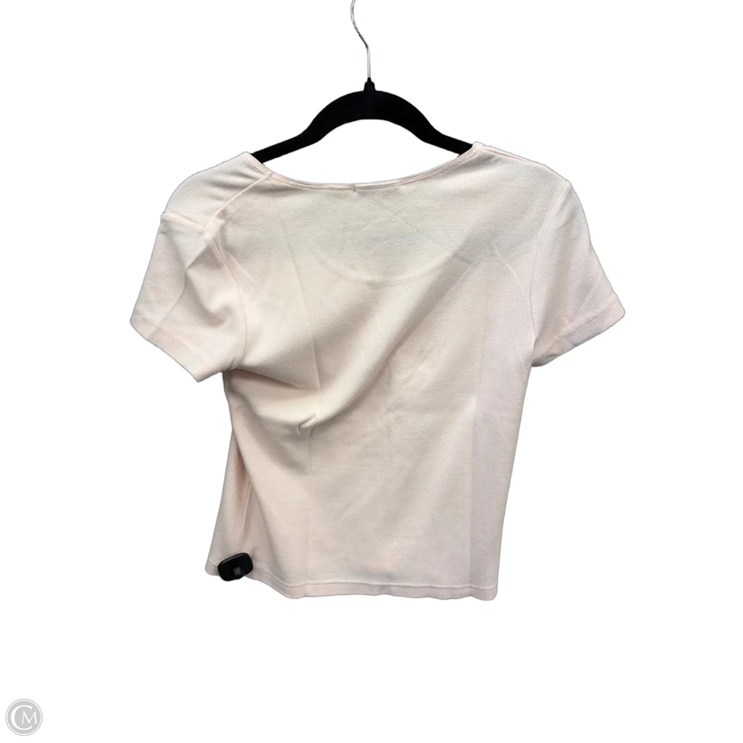 Top Short Sleeve Basic By Croft And Barrow In Pink, Size: S