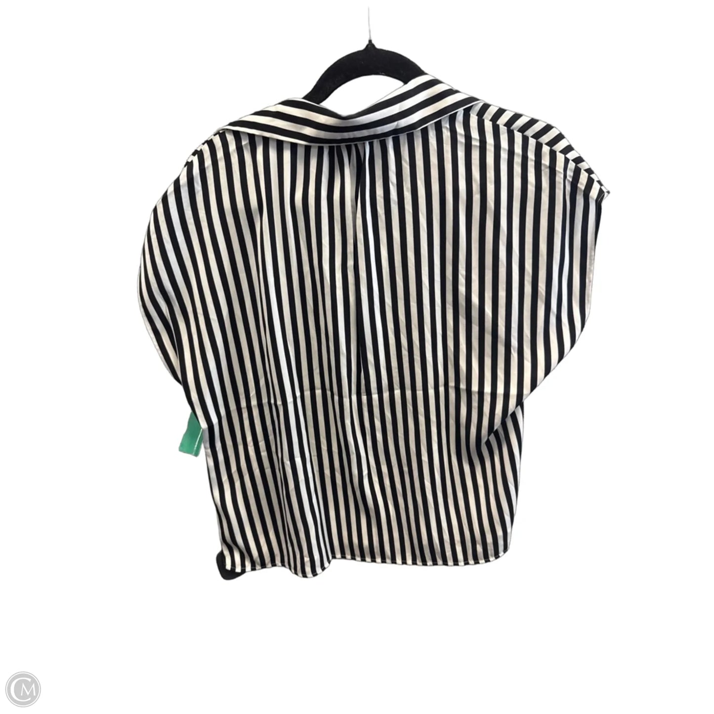 Top Short Sleeve By Ann Taylor In Striped Pattern, Size: M