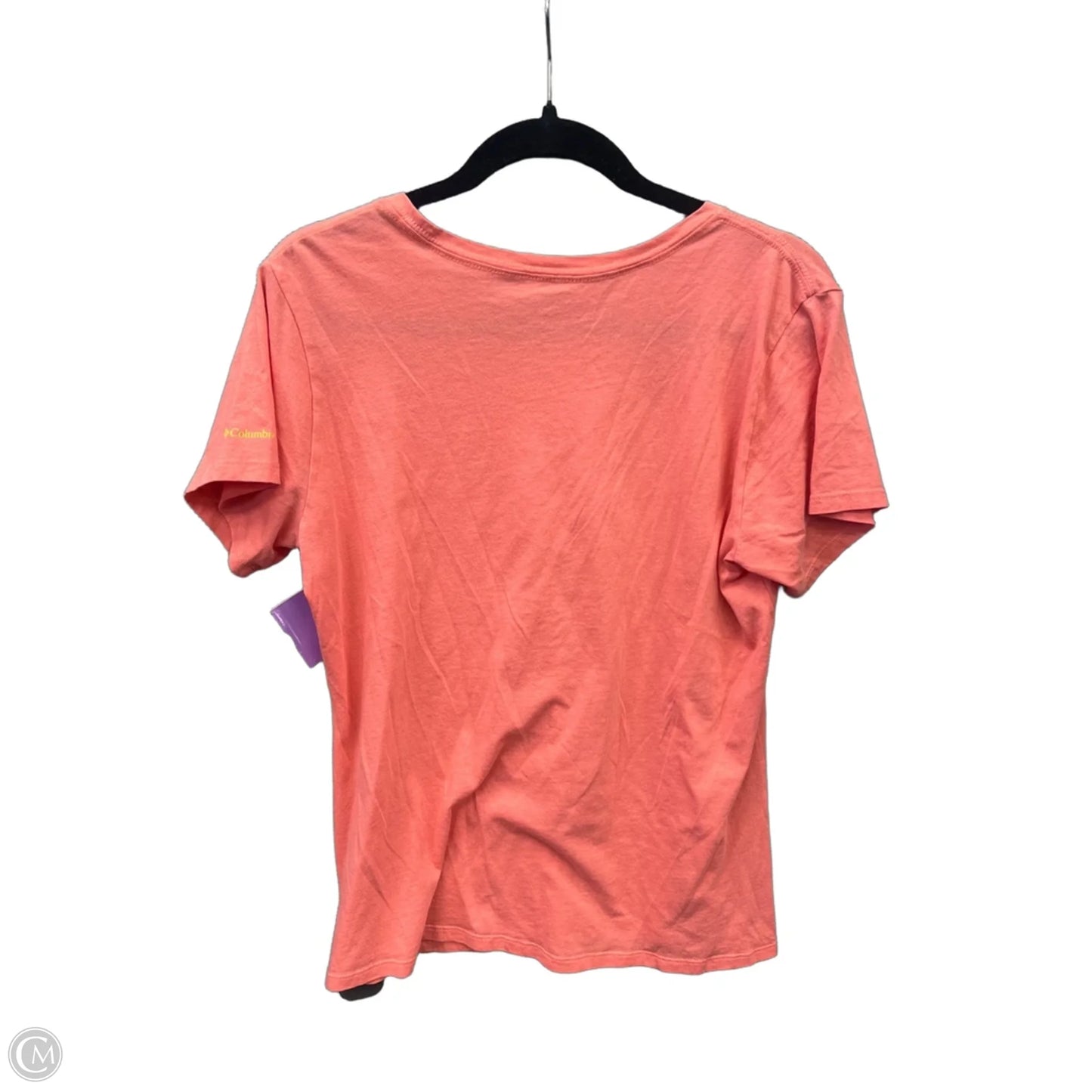 Top Short Sleeve By Columbia In Orange, Size: L