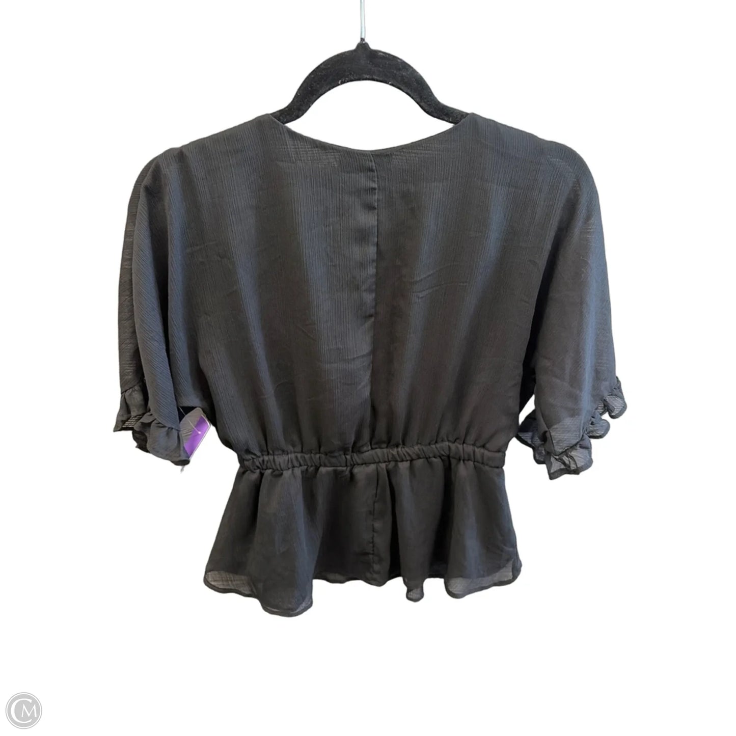 Blouse Short Sleeve By Sofia By Sofia Vergara In Black, Size: Xs