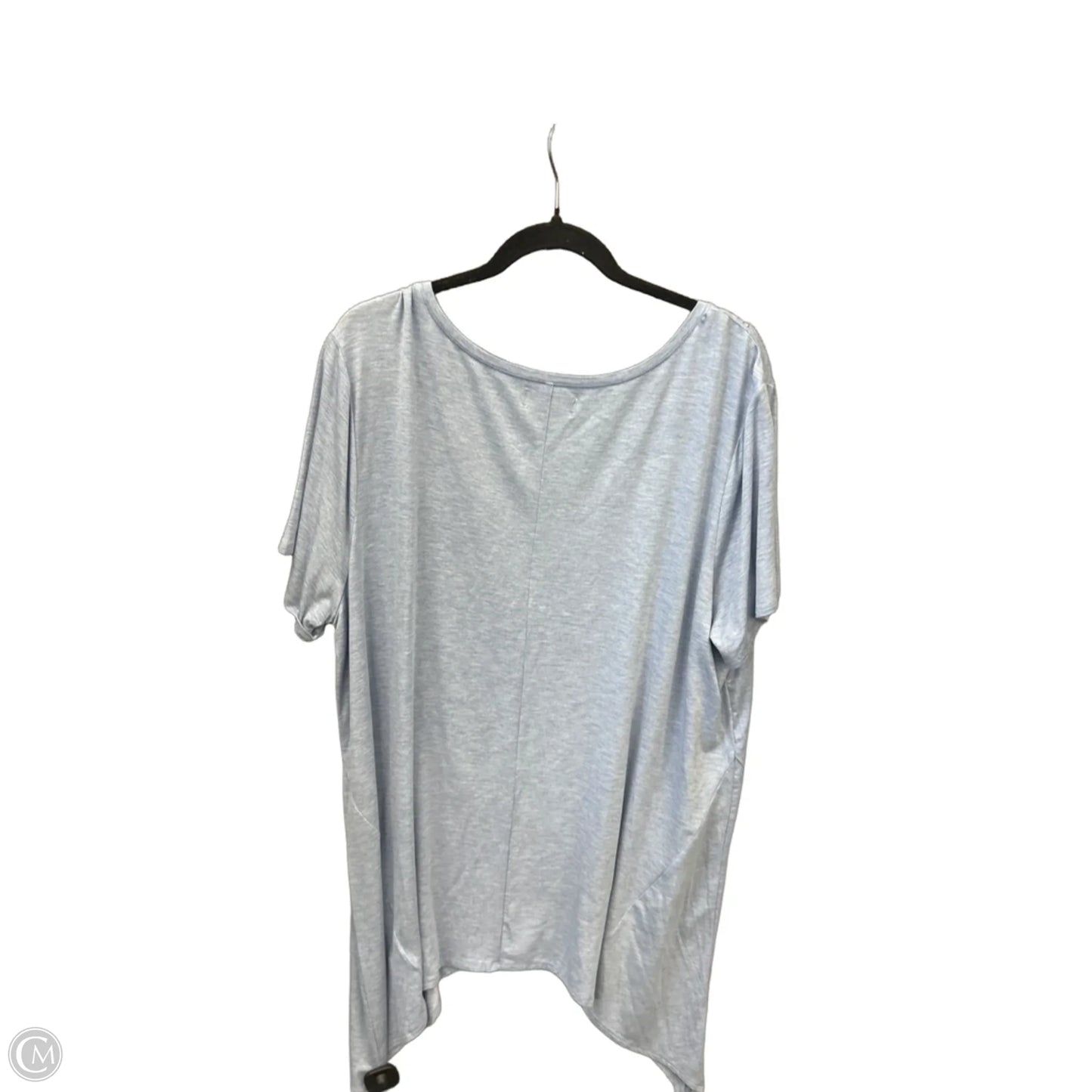 Top Short Sleeve By Earl Jean In Blue, Size: 2x