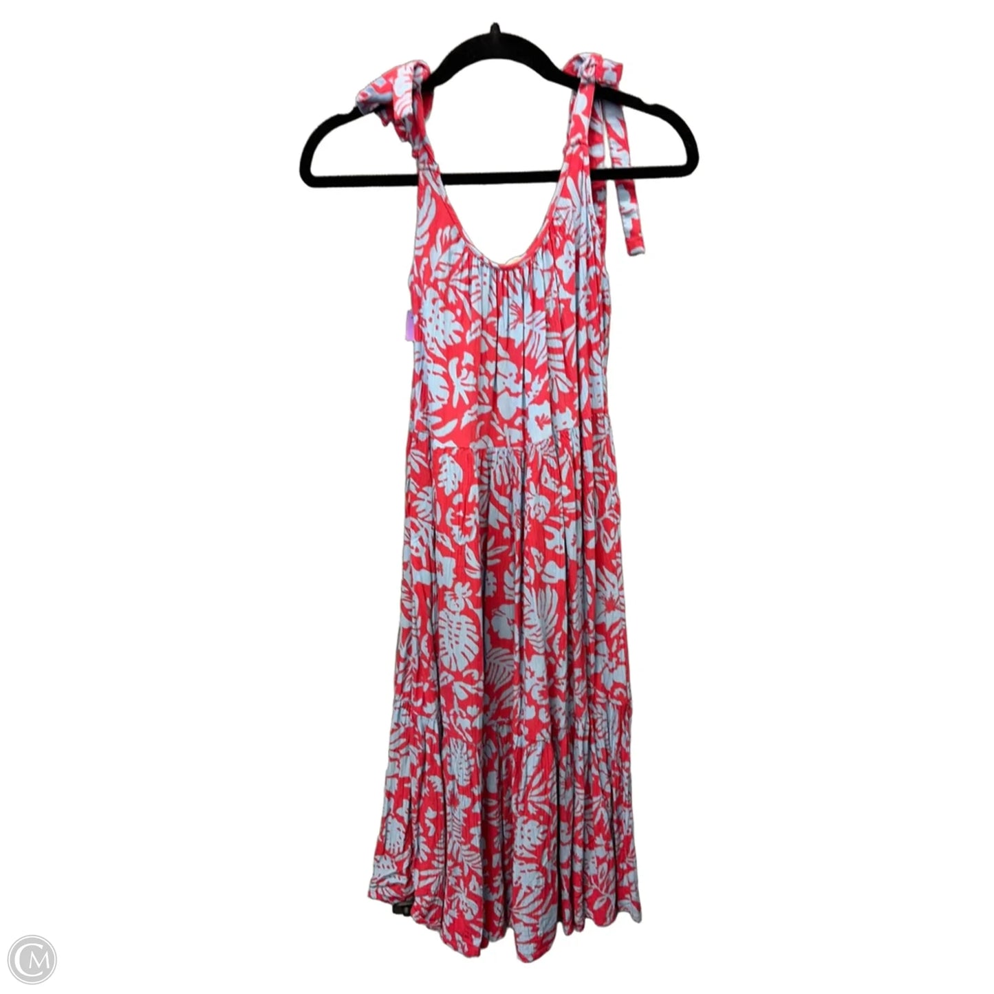 Dress Casual Midi By Beachlunchlounge In Blue & White, Size: M