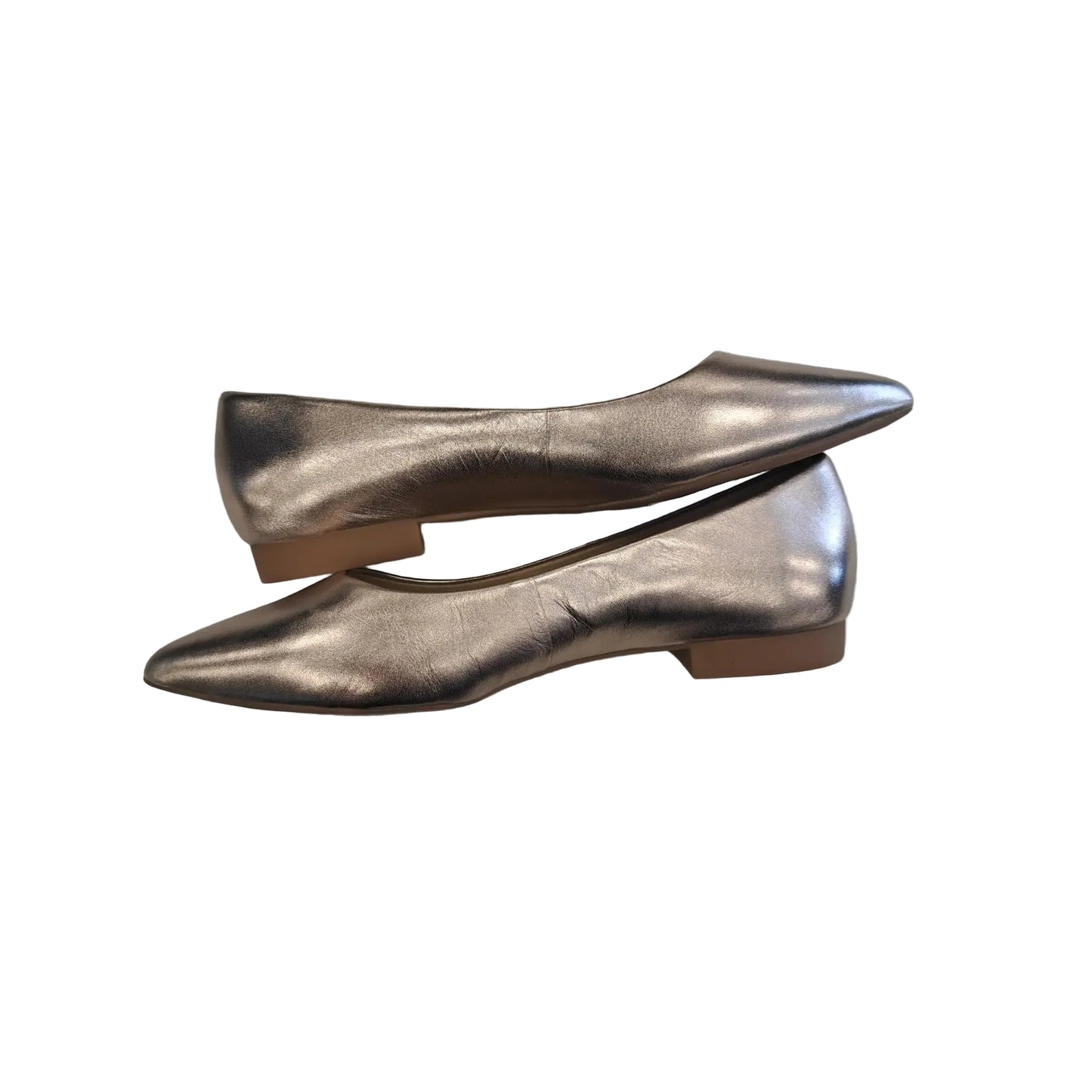 Shoes Heels Block By Clothes Mentor In Gold, Size: 6.5