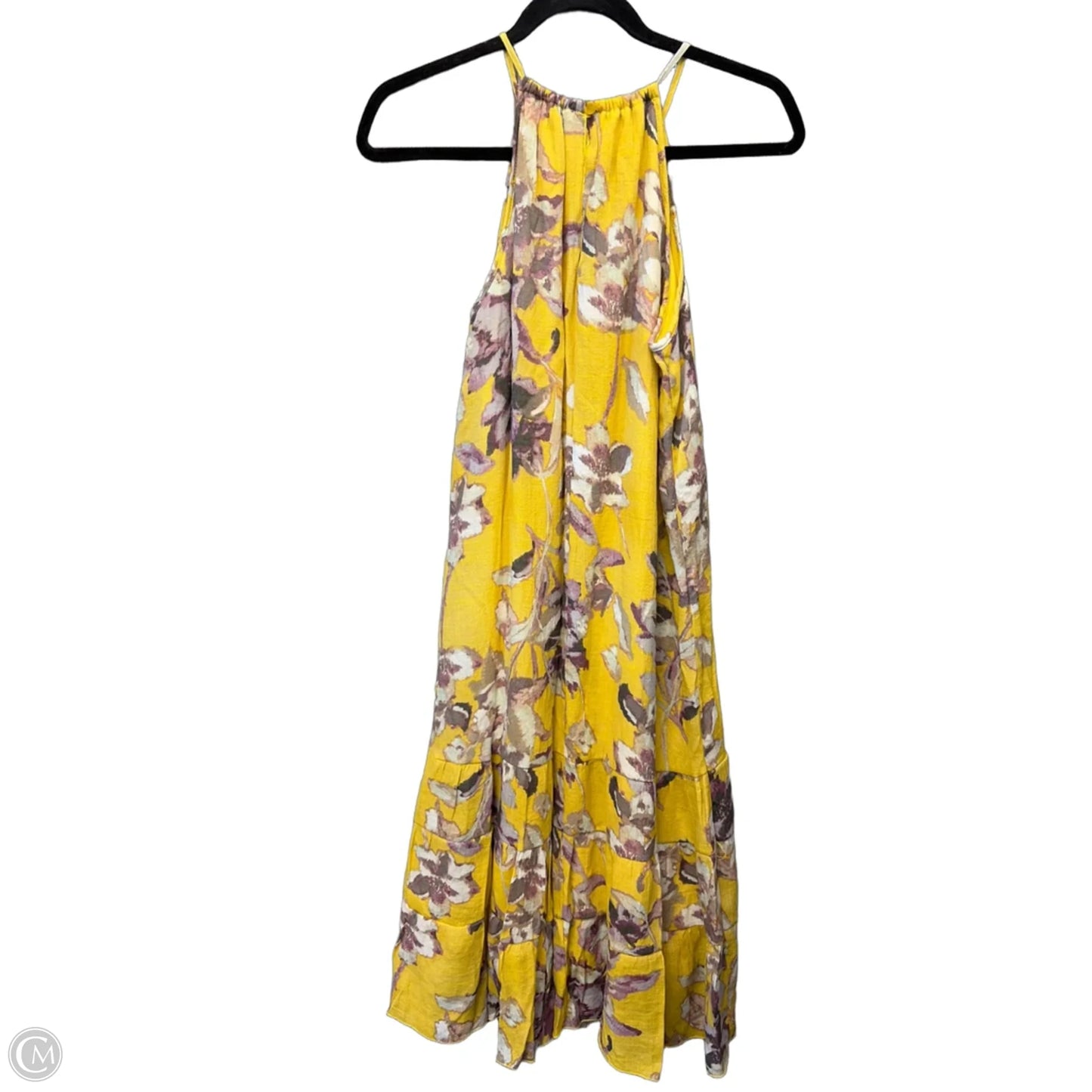 Dress Casual Maxi By Mlle Gabrielle In Yellow, Size: M