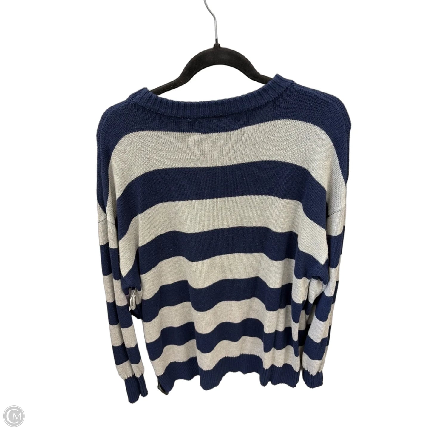 Sweater By Clothes Mentor In Striped Pattern, Size: Xl