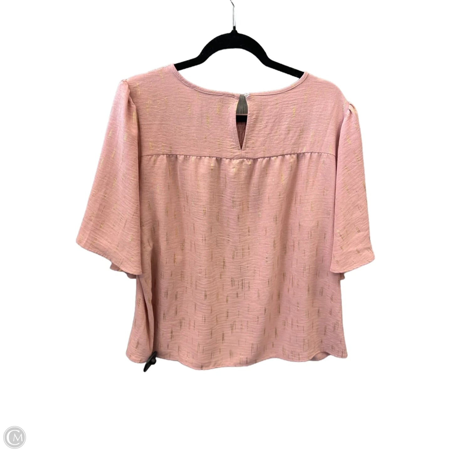 Top Short Sleeve By Clothes Mentor In Pink, Size: L