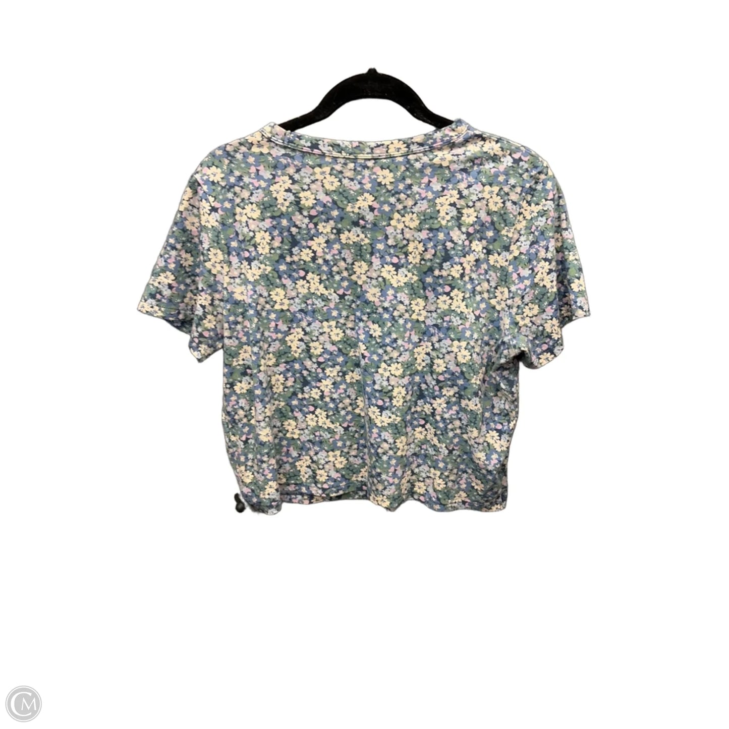 Top Short Sleeve By Old Navy In Floral Print, Size: M