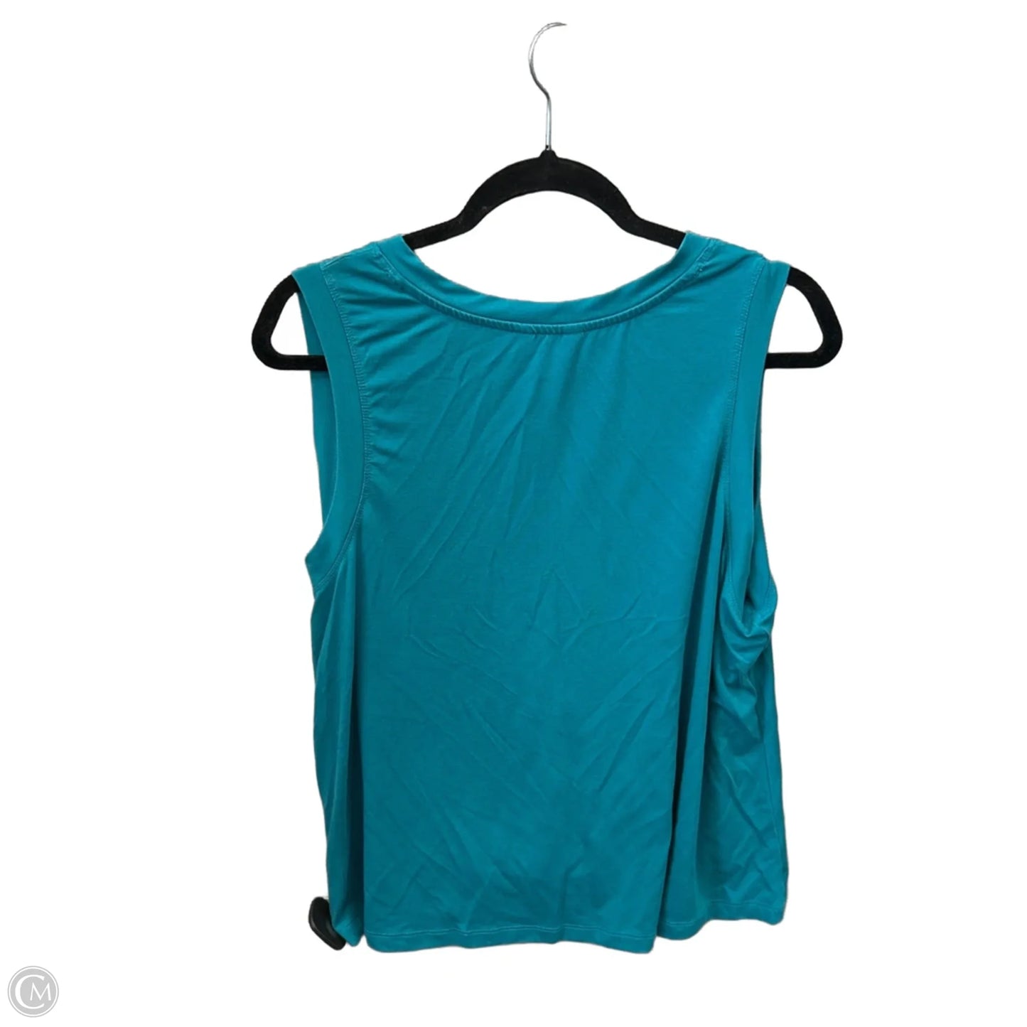 Top Sleeveless Basic By Time And Tru In Blue, Size: Xxl