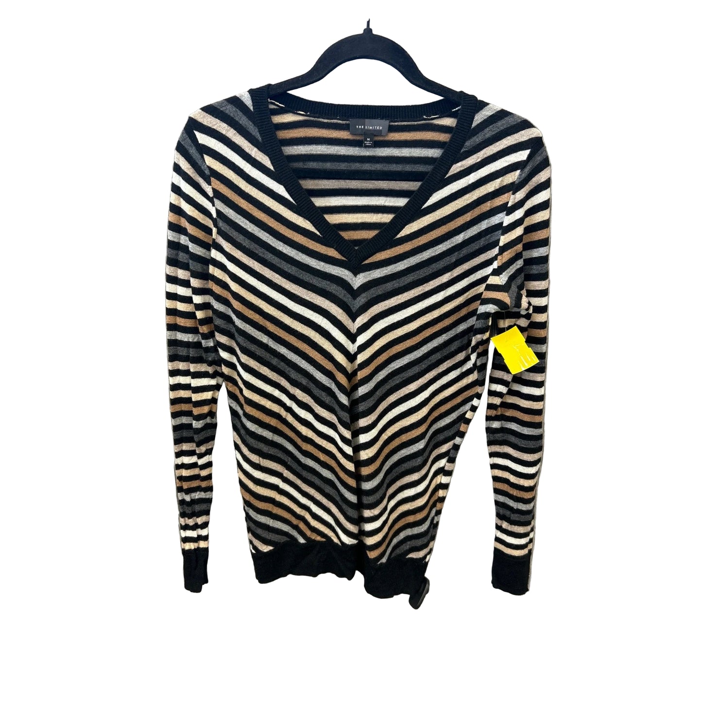 Top Long Sleeve By Clothes Mentor In Striped Pattern, Size: M