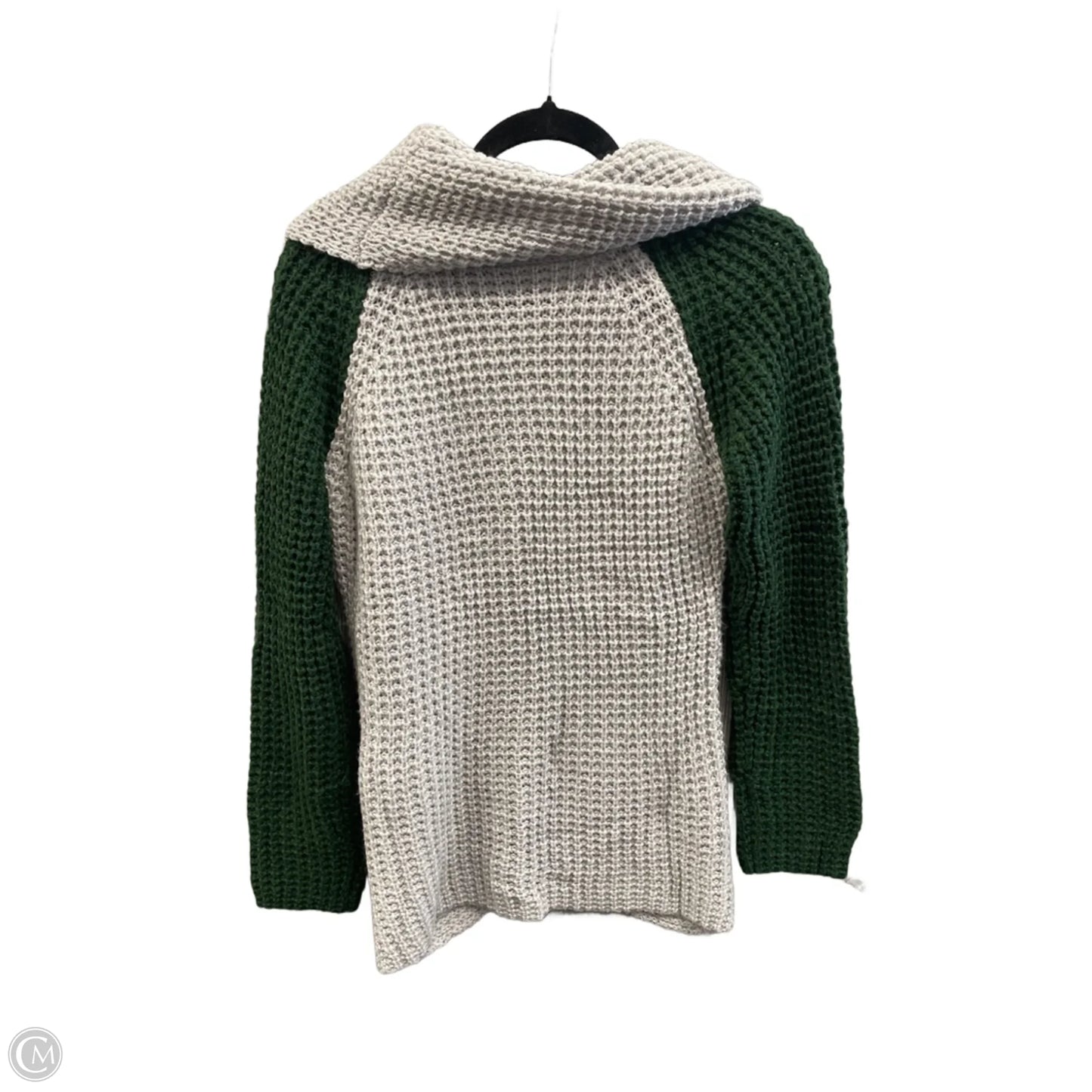 Sweater By Clothes Mentor In Green & Grey, Size: S