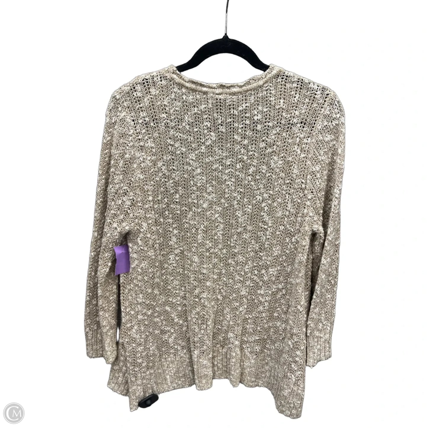Cardigan By Christopher And Banks In Tan, Size: Mp