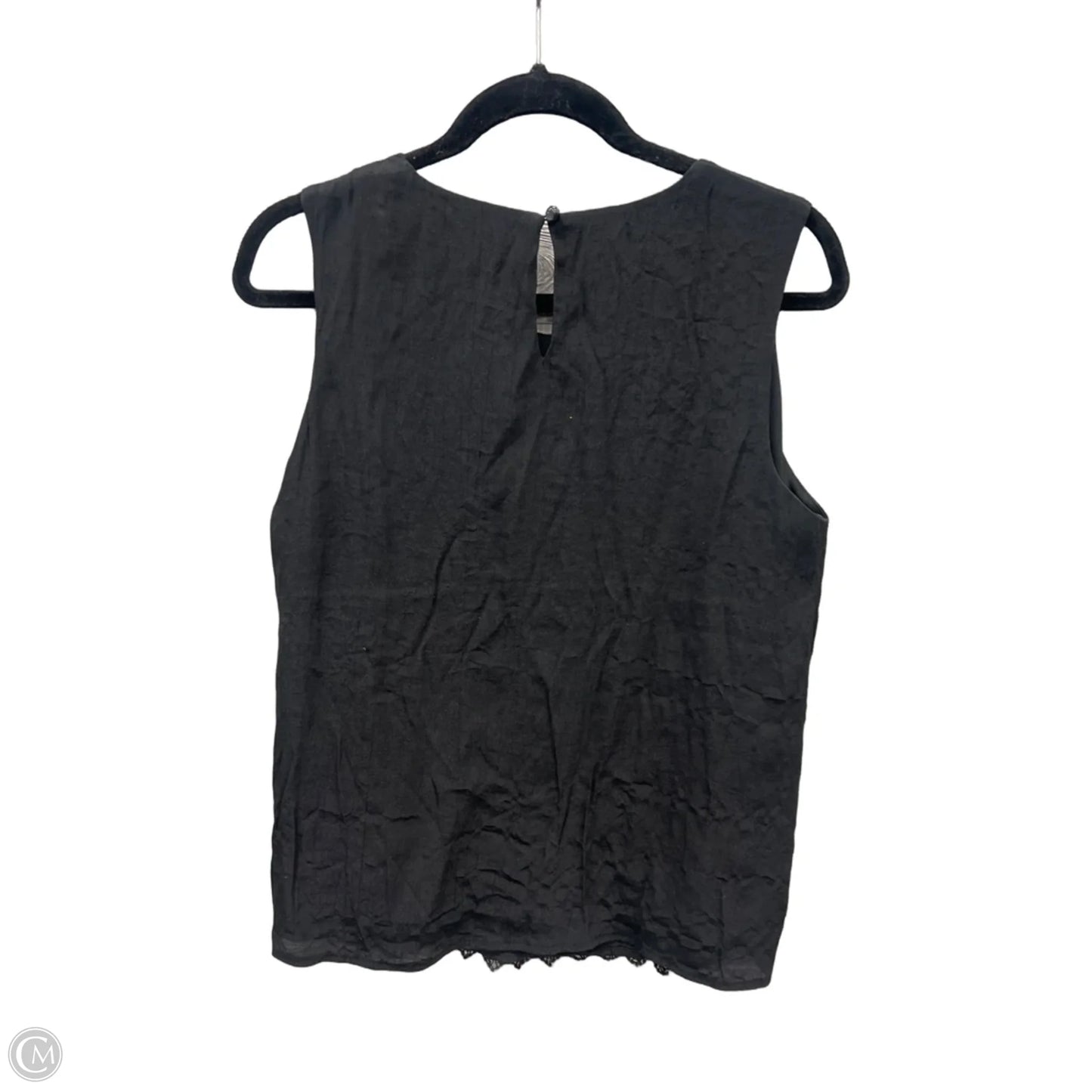 Top Sleeveless By Coldwater Creek In Black, Size: L