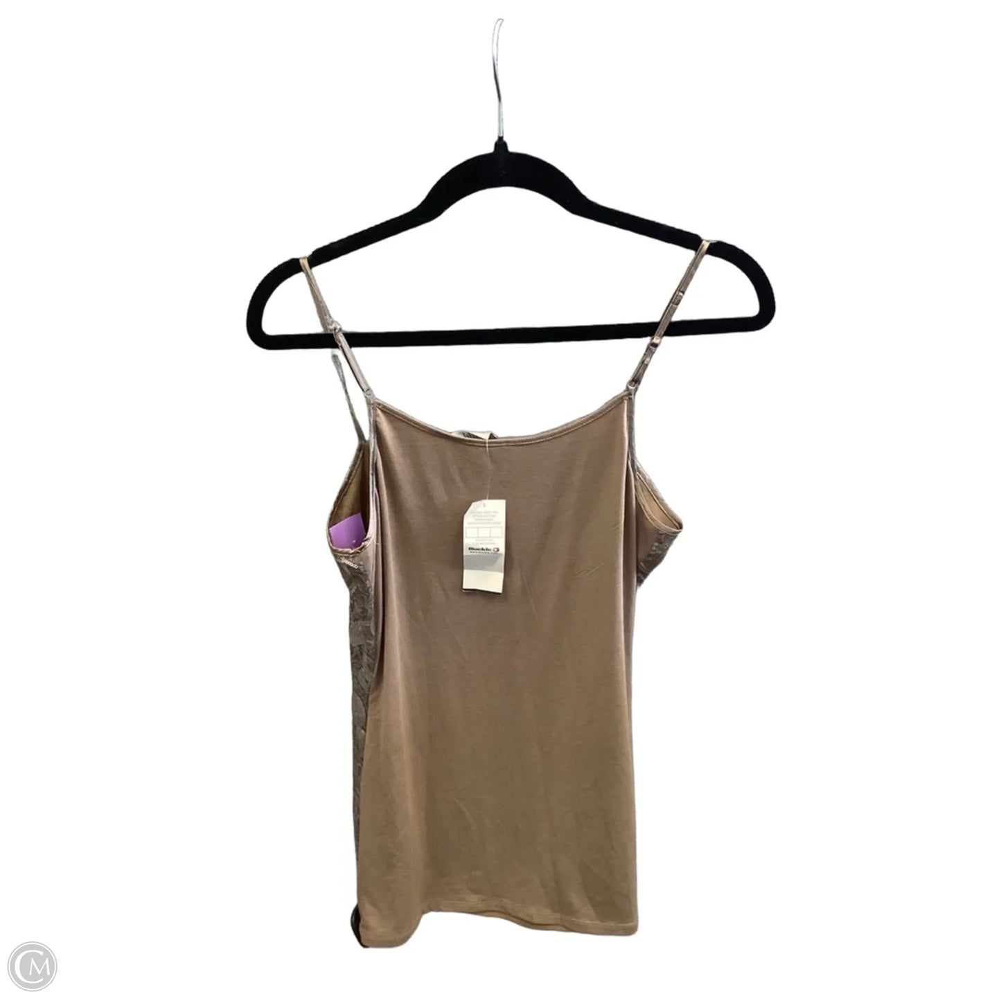 Top Sleeveless By Bke In Brown, Size: L
