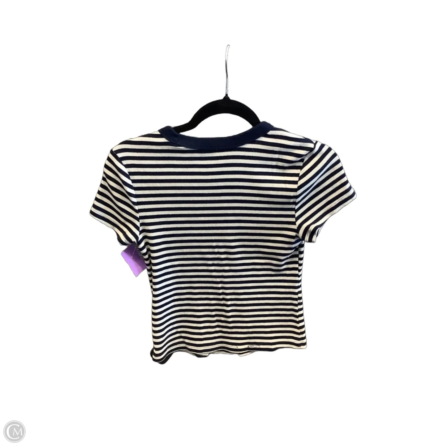 Top Short Sleeve By Old Navy In Striped Pattern, Size: S