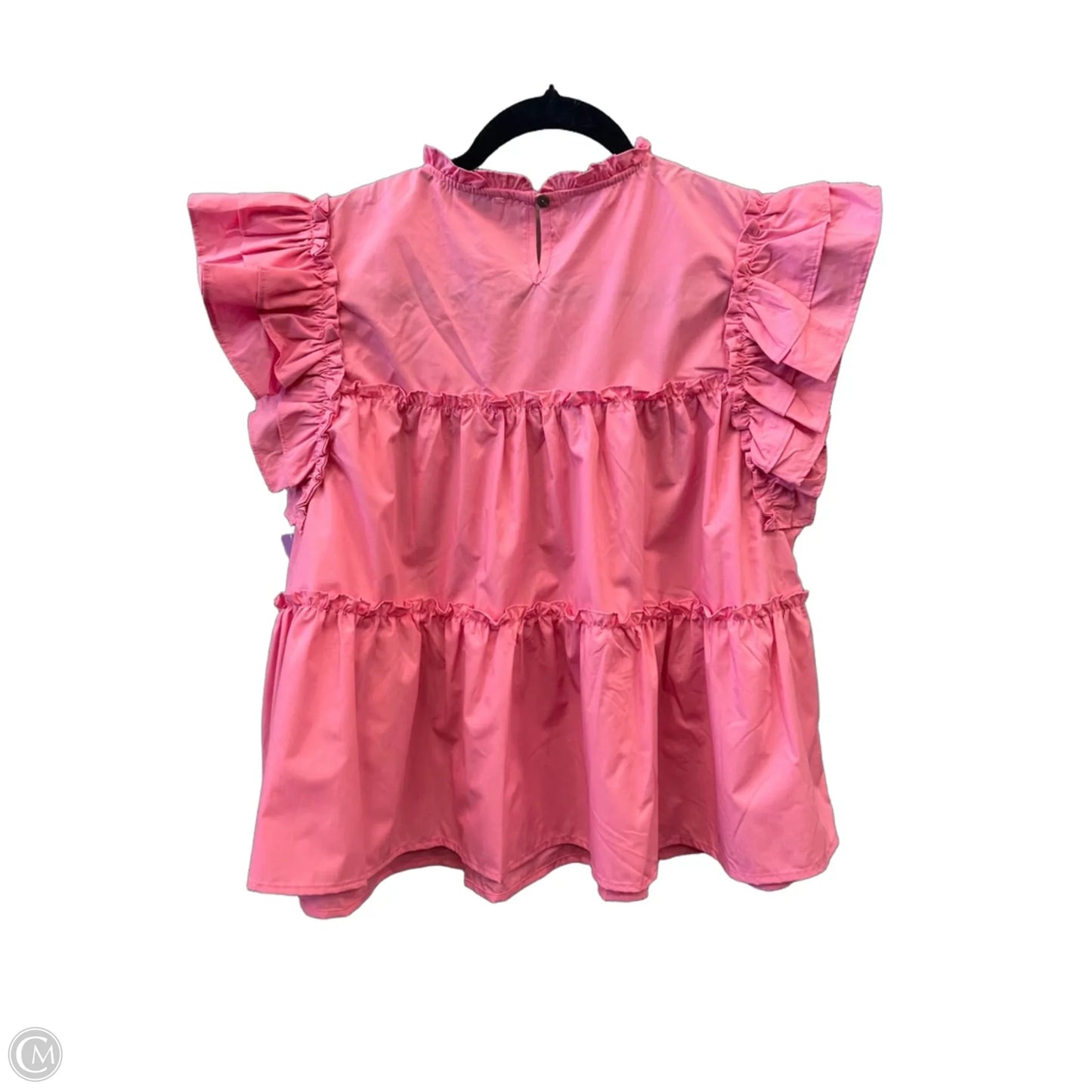 Top Short Sleeve By She + Sky In Pink, Size: L