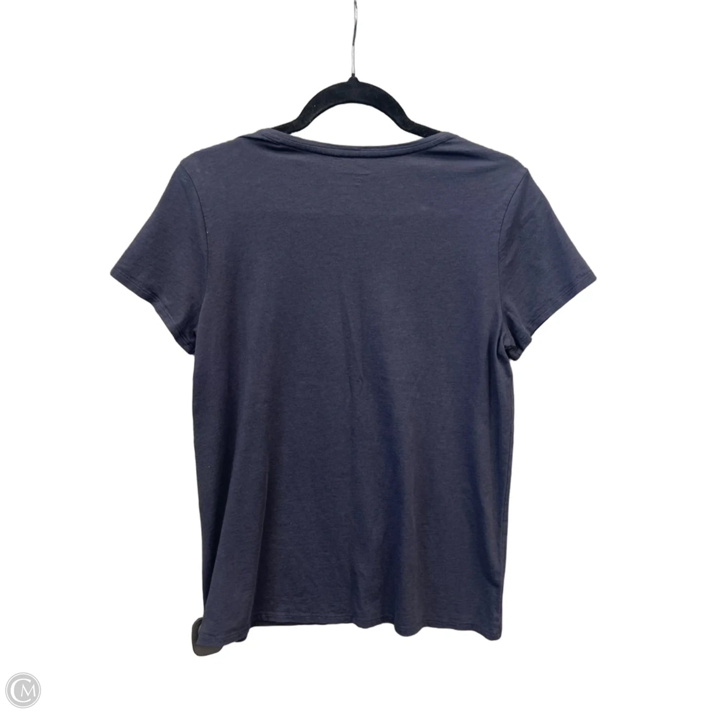 Top Short Sleeve Basic By Garnet Hill In Navy, Size: M