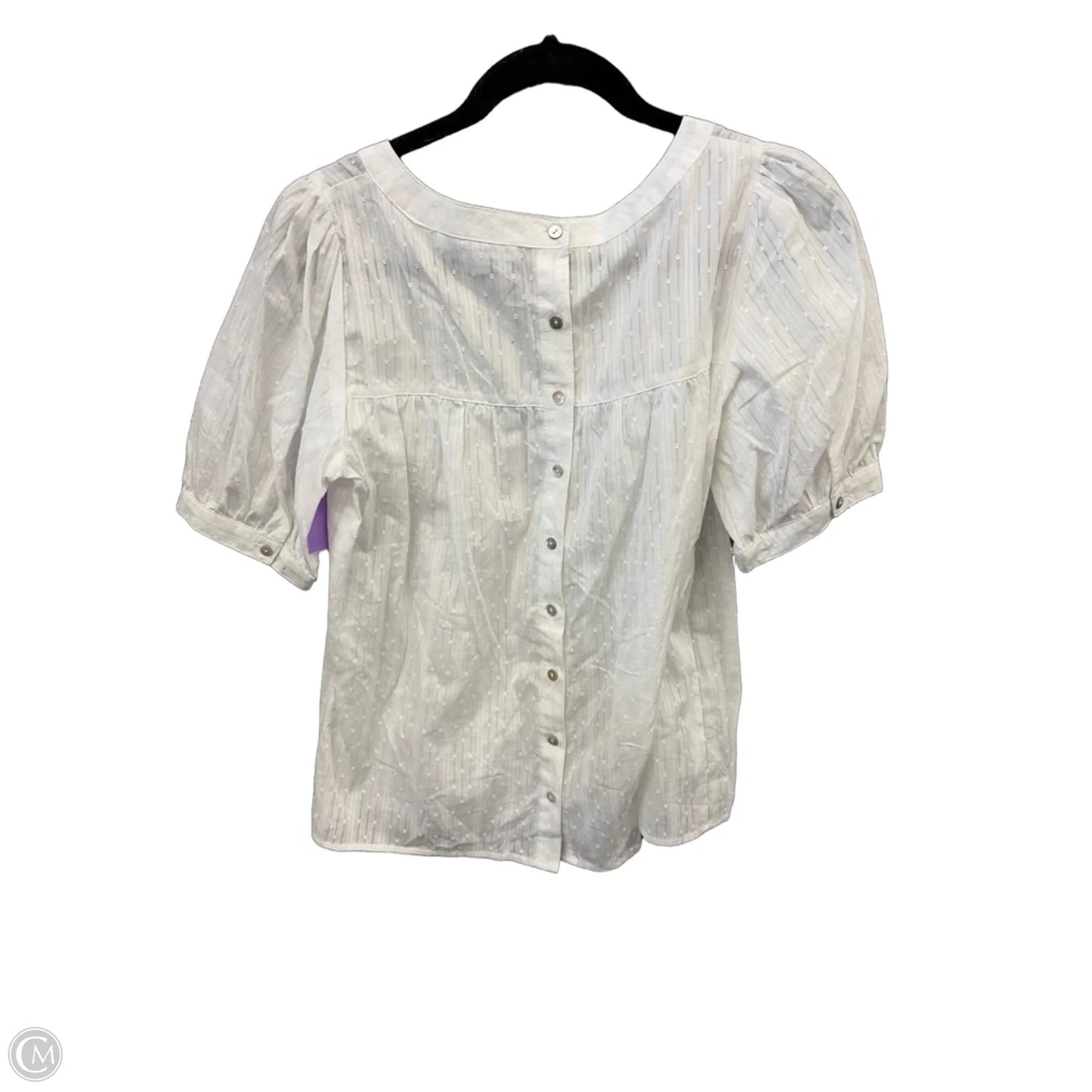 Top Short Sleeve By Jane And Delancey In White, Size: S