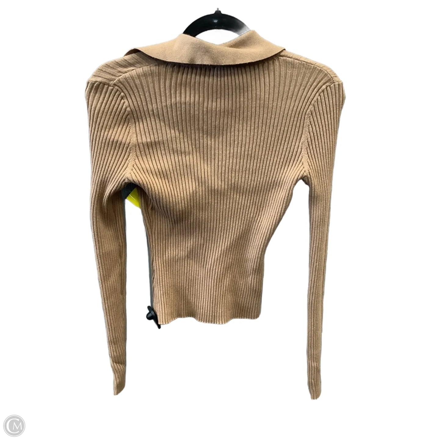 Top Long Sleeve By Bebe In Brown, Size: L