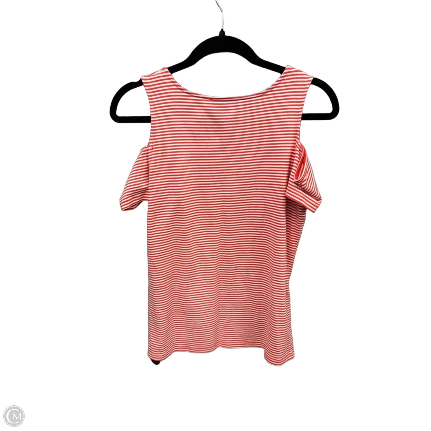 Top Short Sleeve By Michael By Michael Kors In Striped Pattern, Size: S
