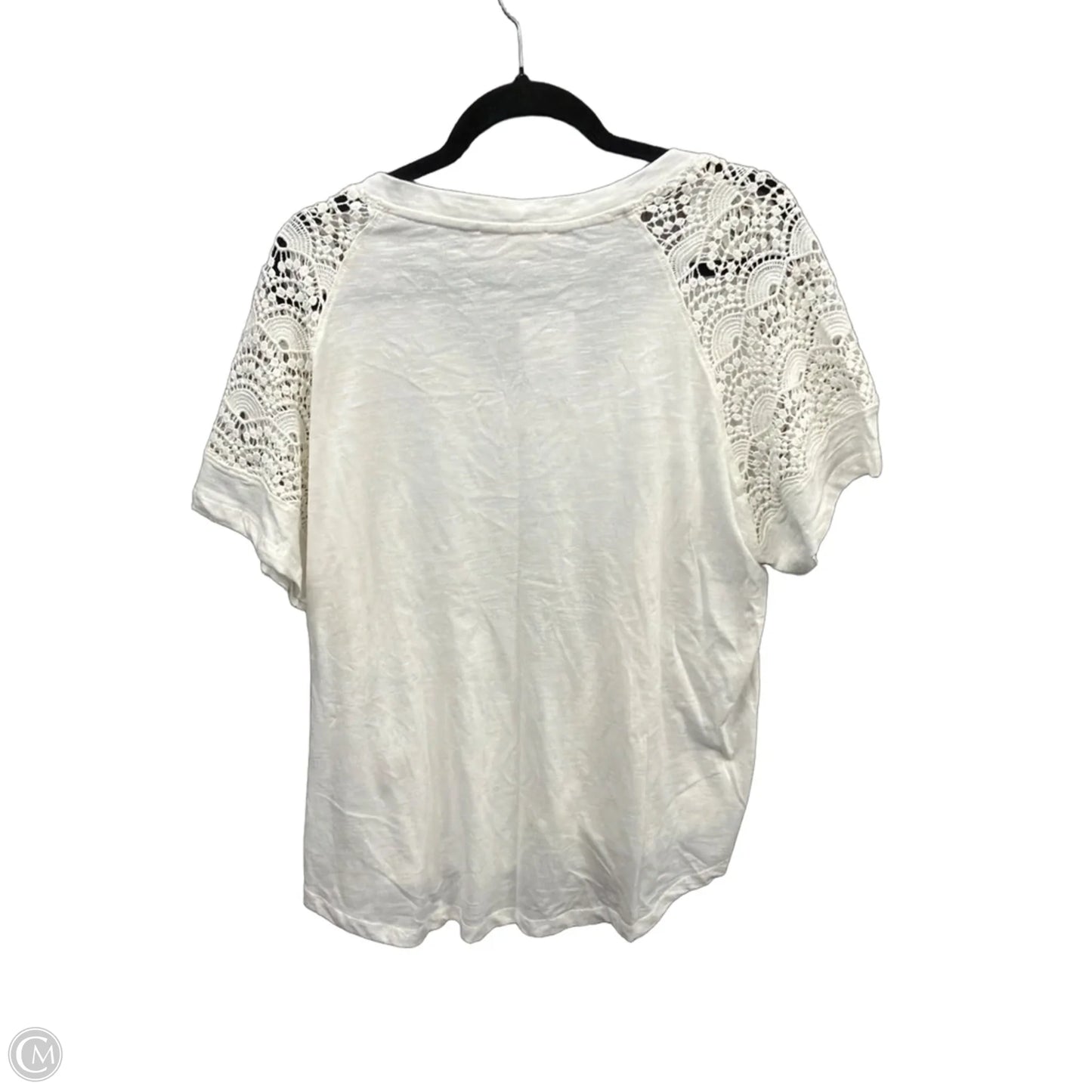 Top Short Sleeve By Philosophy In White, Size: 2x