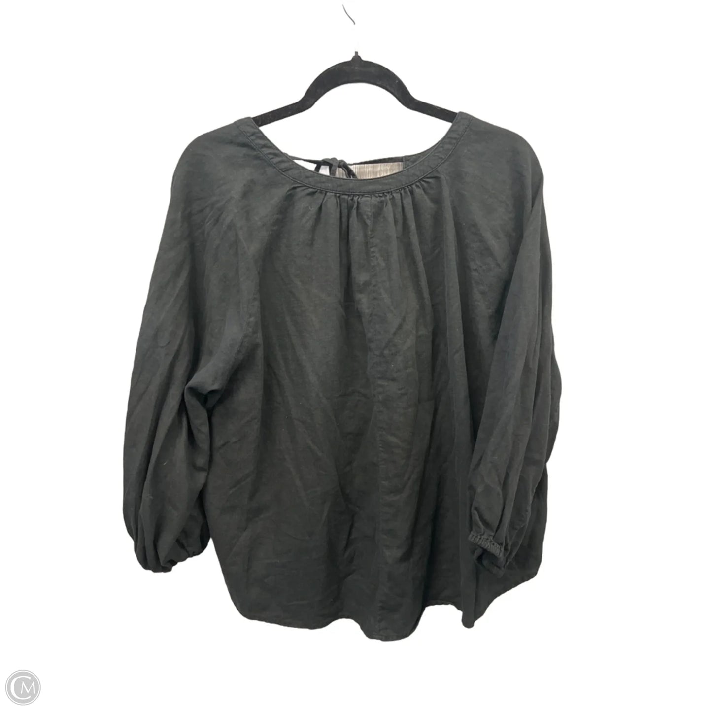 Top Long Sleeve By A New Day In Black, Size: M
