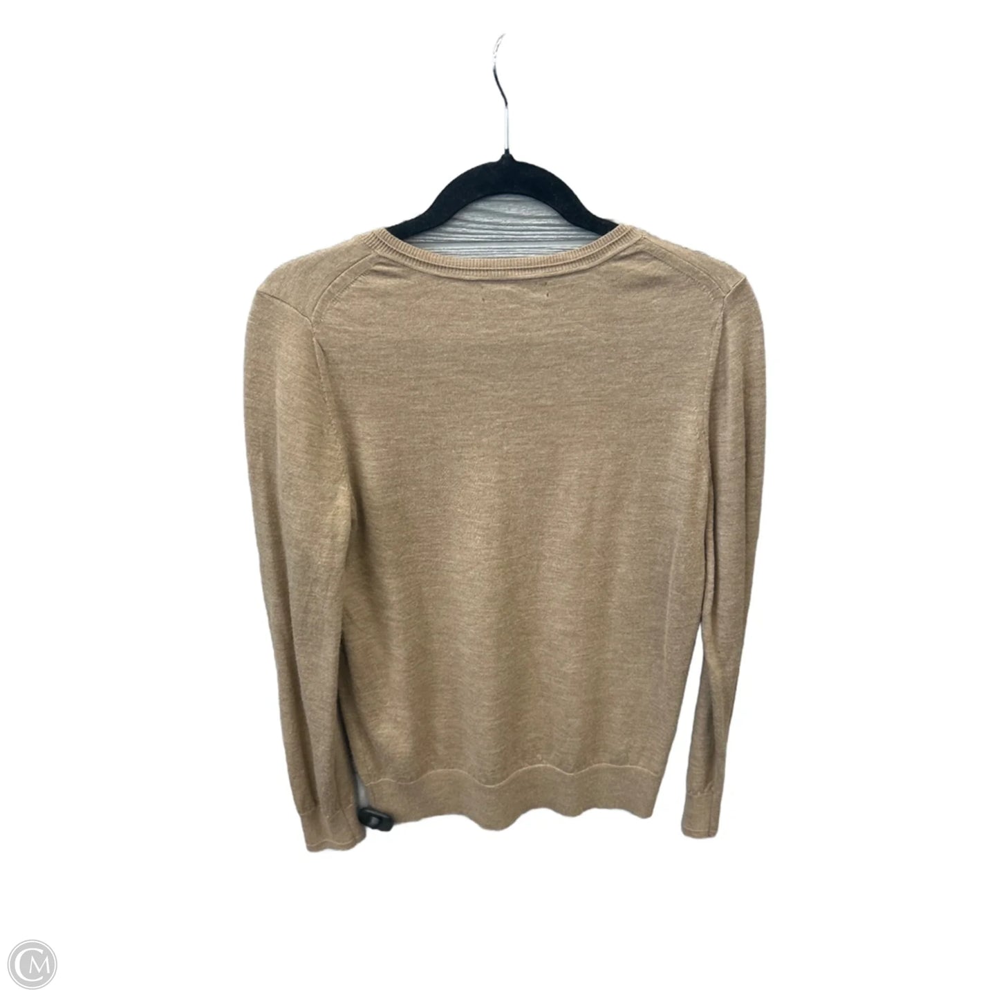 Top Long Sleeve By Banana Republic In Brown, Size: M