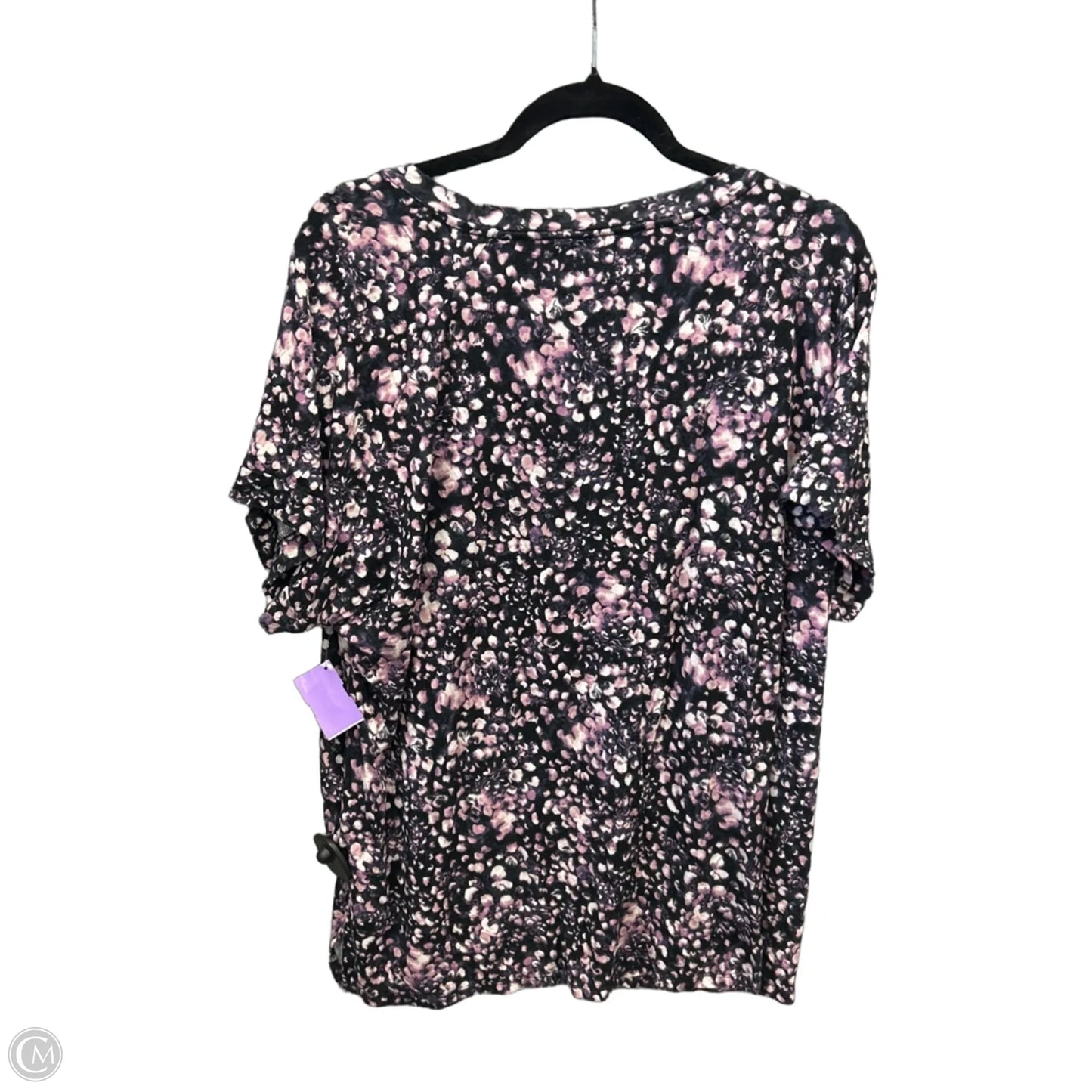 Top Short Sleeve By Terra & Sky In Purple, Size: 2x