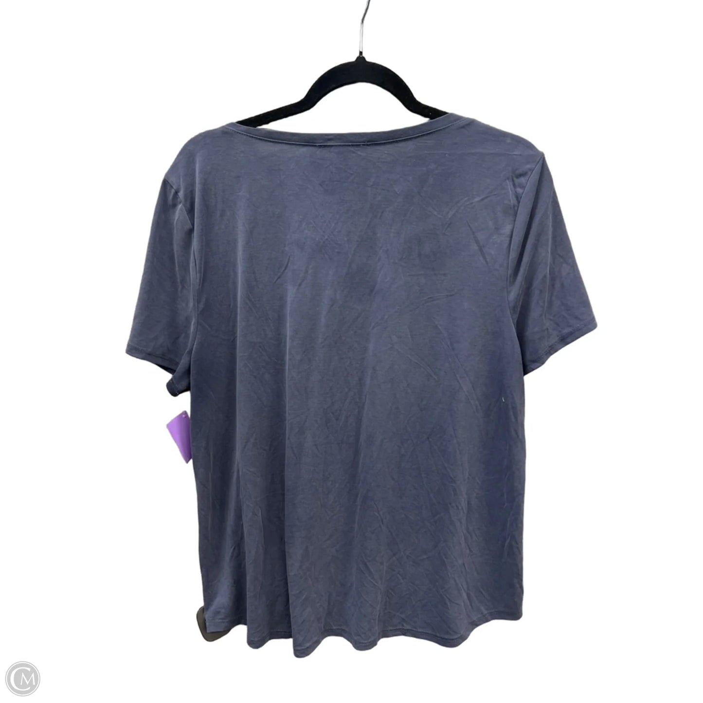Top Short Sleeve By Green Envelope In Blue, Size: Xl