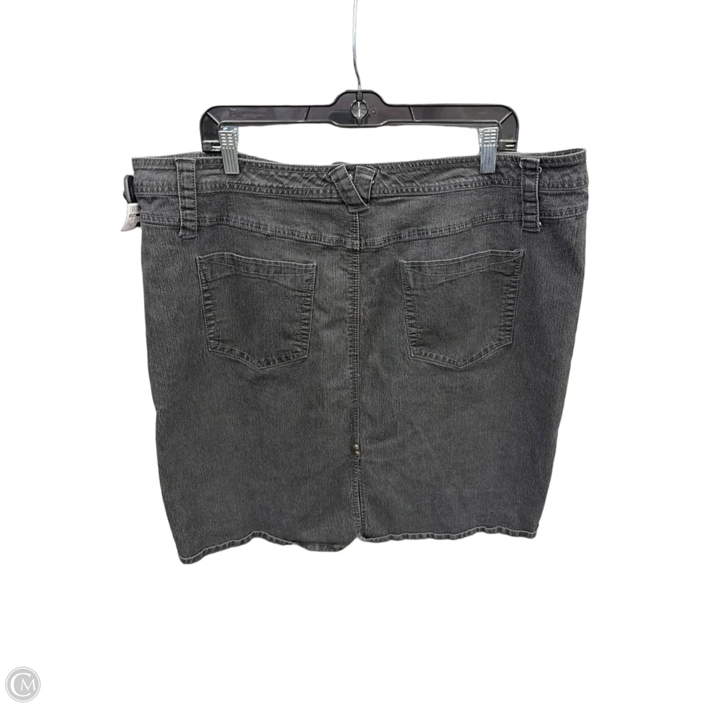 Skirt Midi By Avenue In Black Denim, Size: 20
