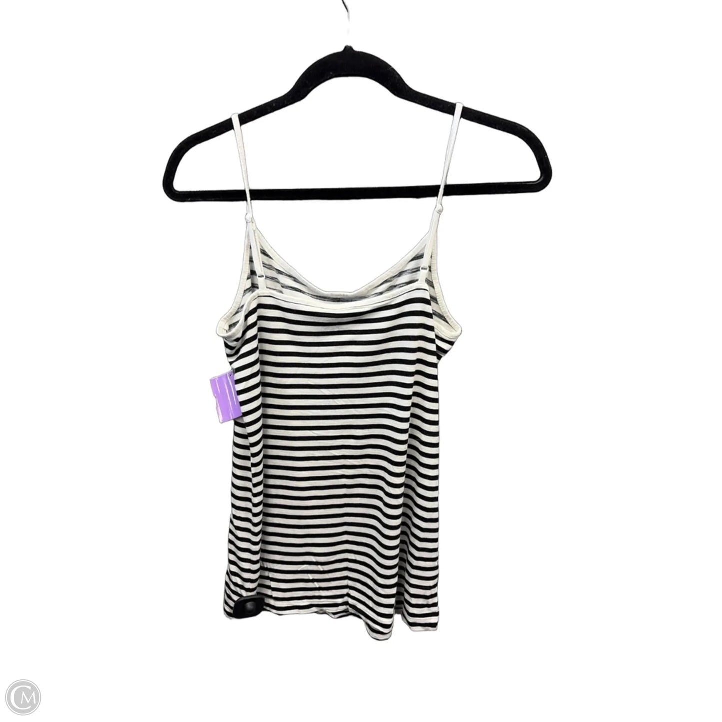 Top Sleeveless By Loft In Striped Pattern, Size: M