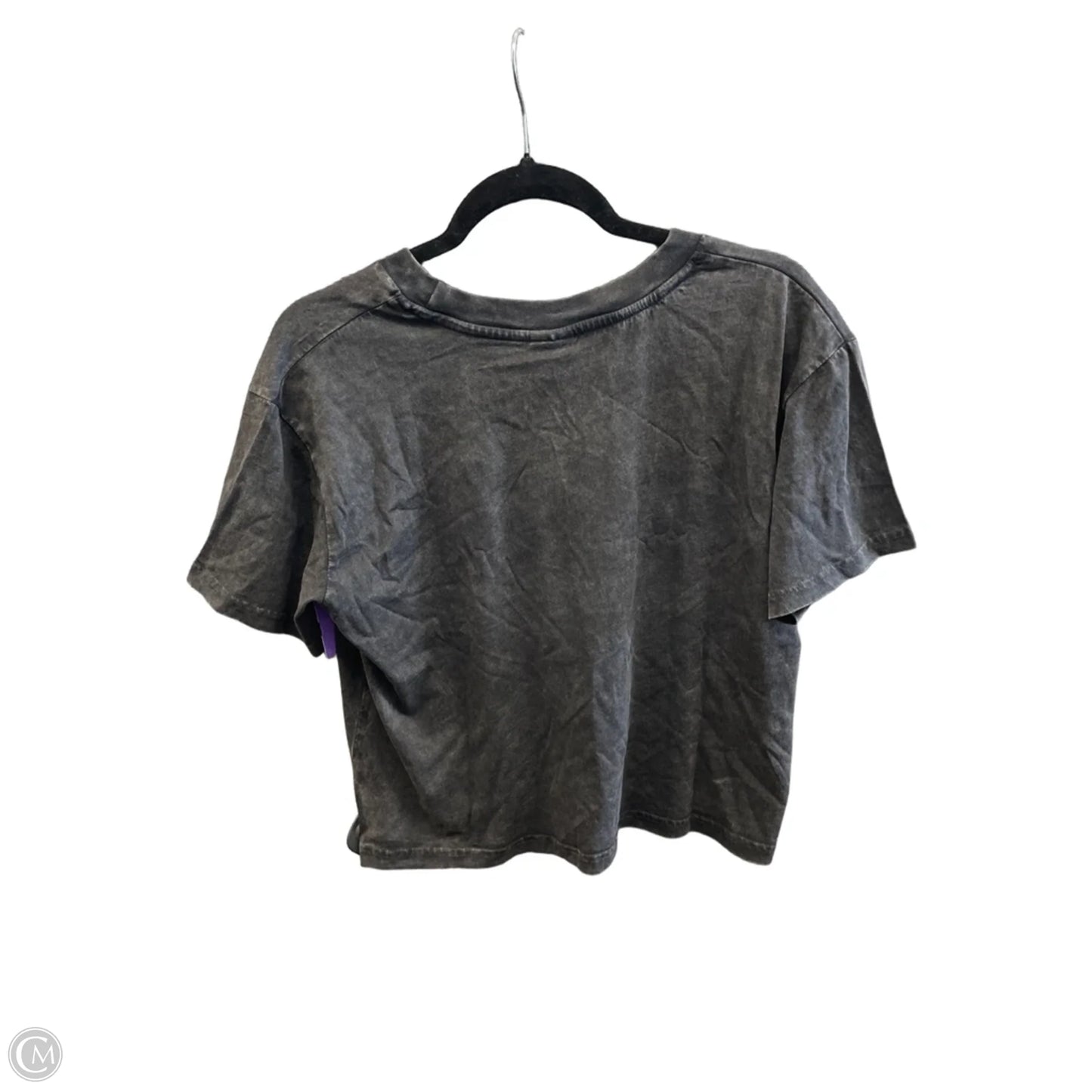 Top Short Sleeve By Chicka-d In Grey, Size: L