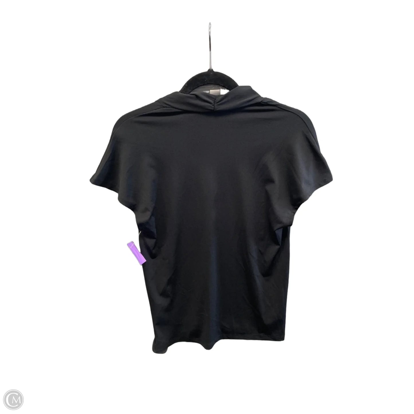 Top Short Sleeve By H&m In Black, Size: Xs