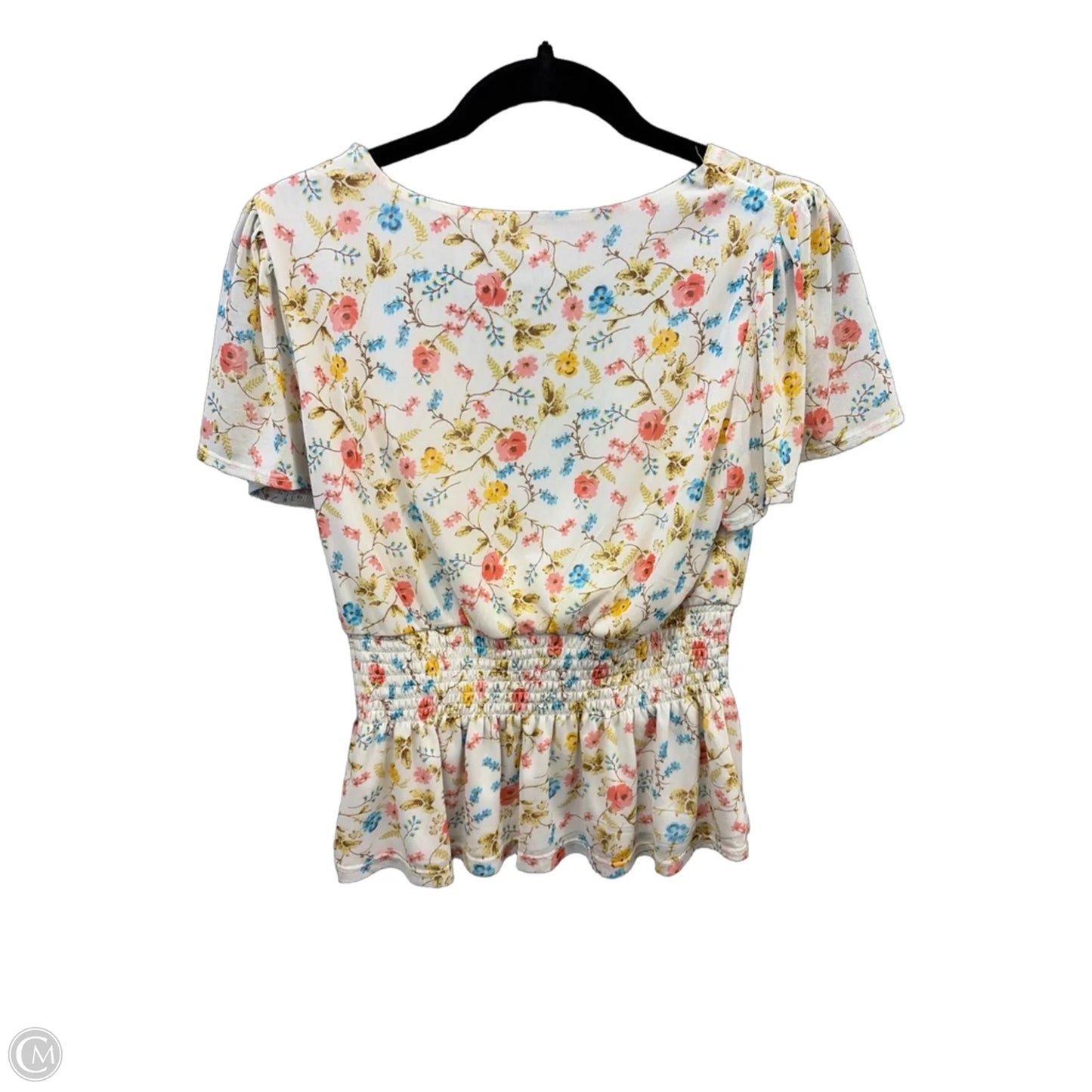 Blouse Short Sleeve By Meraki In Floral Print, Size: M