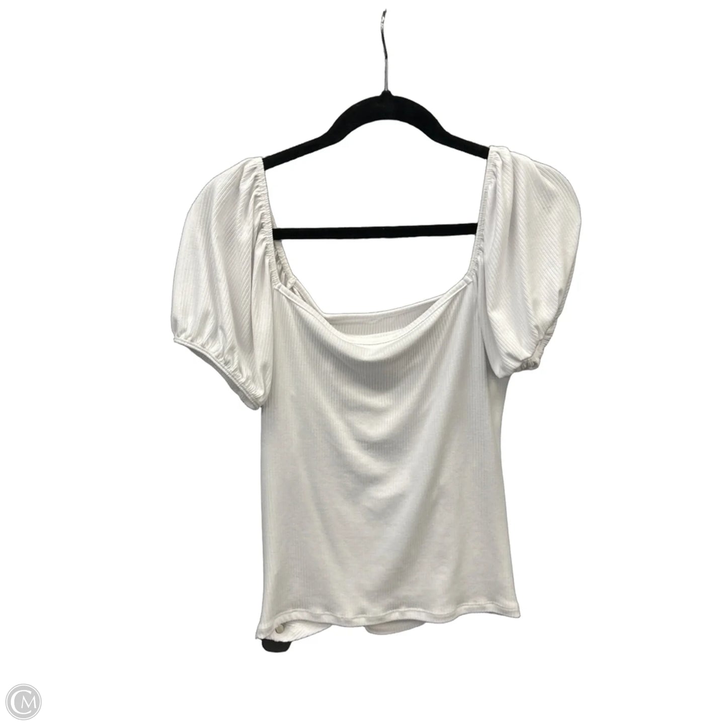 Top Short Sleeve By Clothes Mentor In White, Size: Xl