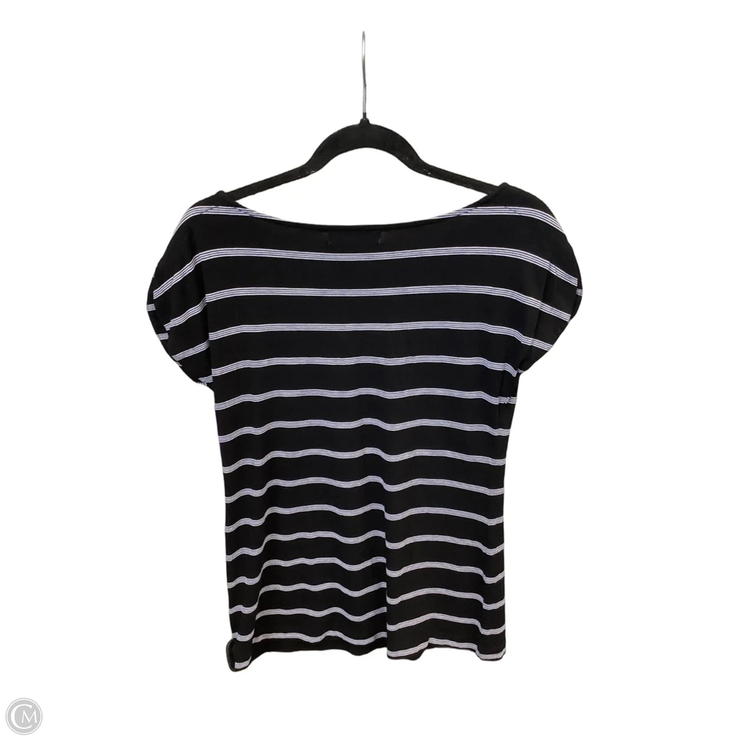 Top Short Sleeve By Liz Claiborne In Striped Pattern, Size: S