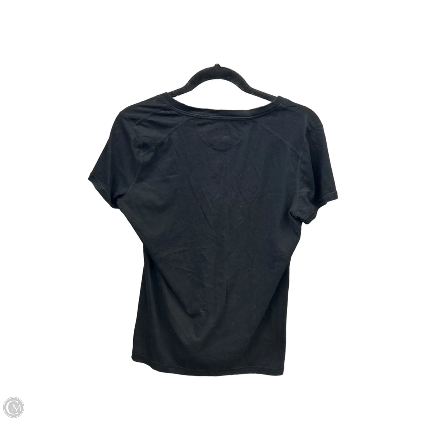 Athletic Top Short Sleeve By Calvin Klein Performance In Black, Size: L