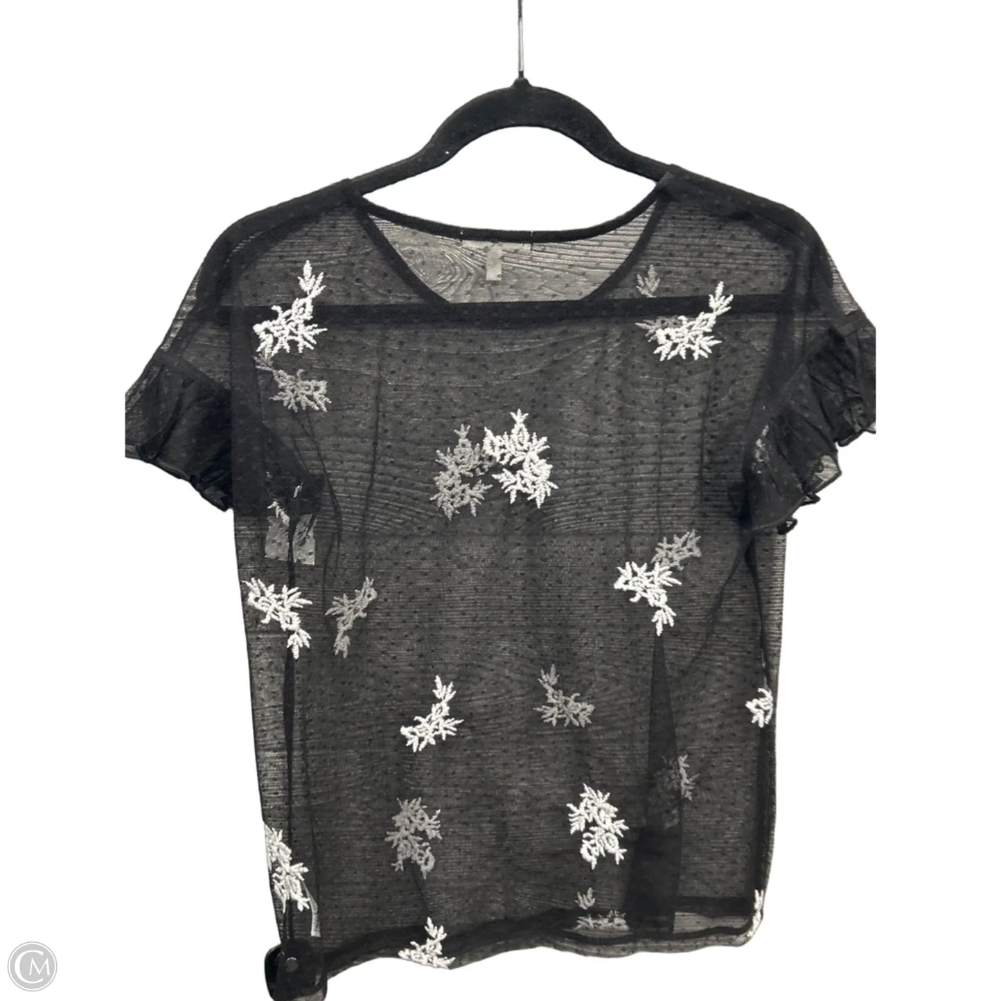 Top Short Sleeve By Maurices In Black, Size: S
