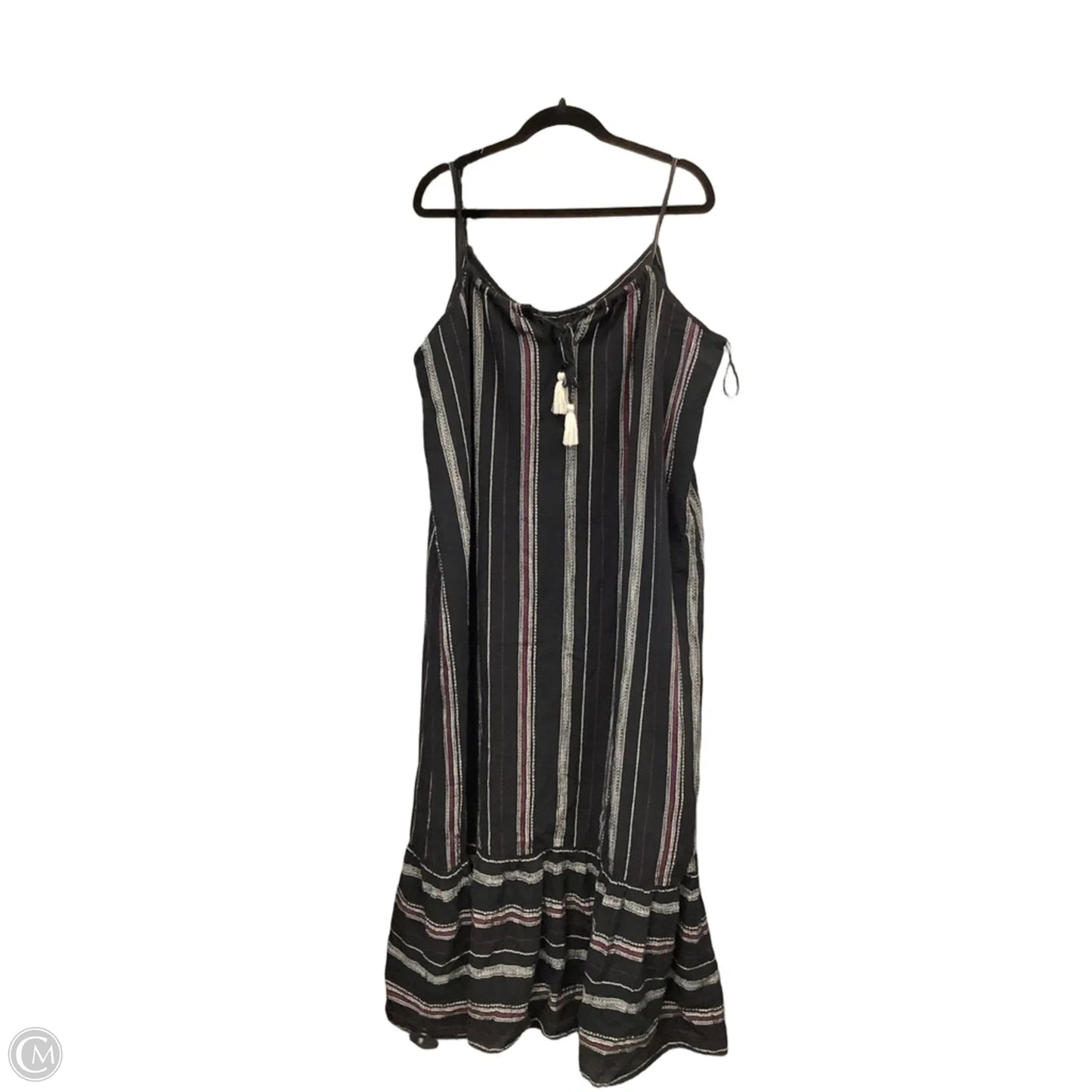 Dress Casual Maxi By Time And Tru In Black, Size: 3x