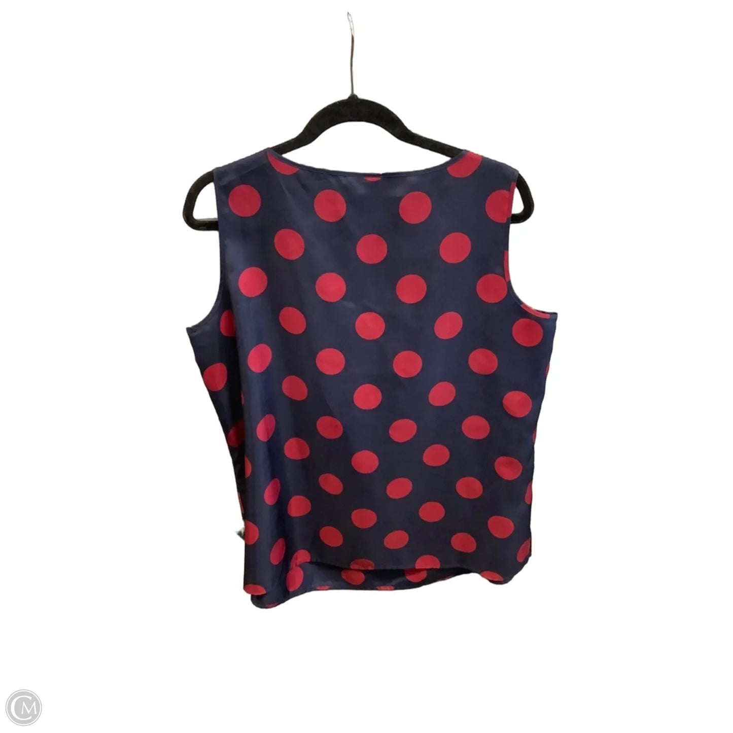 Top Sleeveless By Talbots In Polkadot Pattern, Size: Xl
